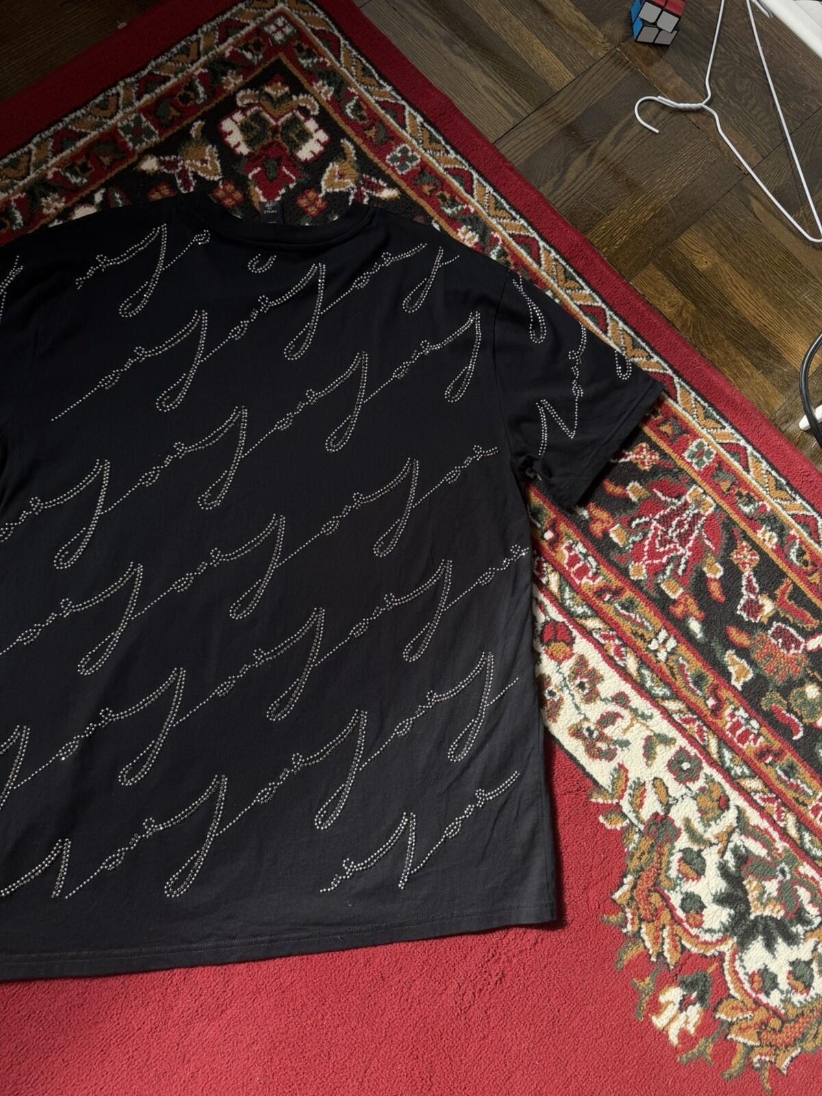 Giambattista Valli x H&M Black Studded Tee T-Shirt SIze L