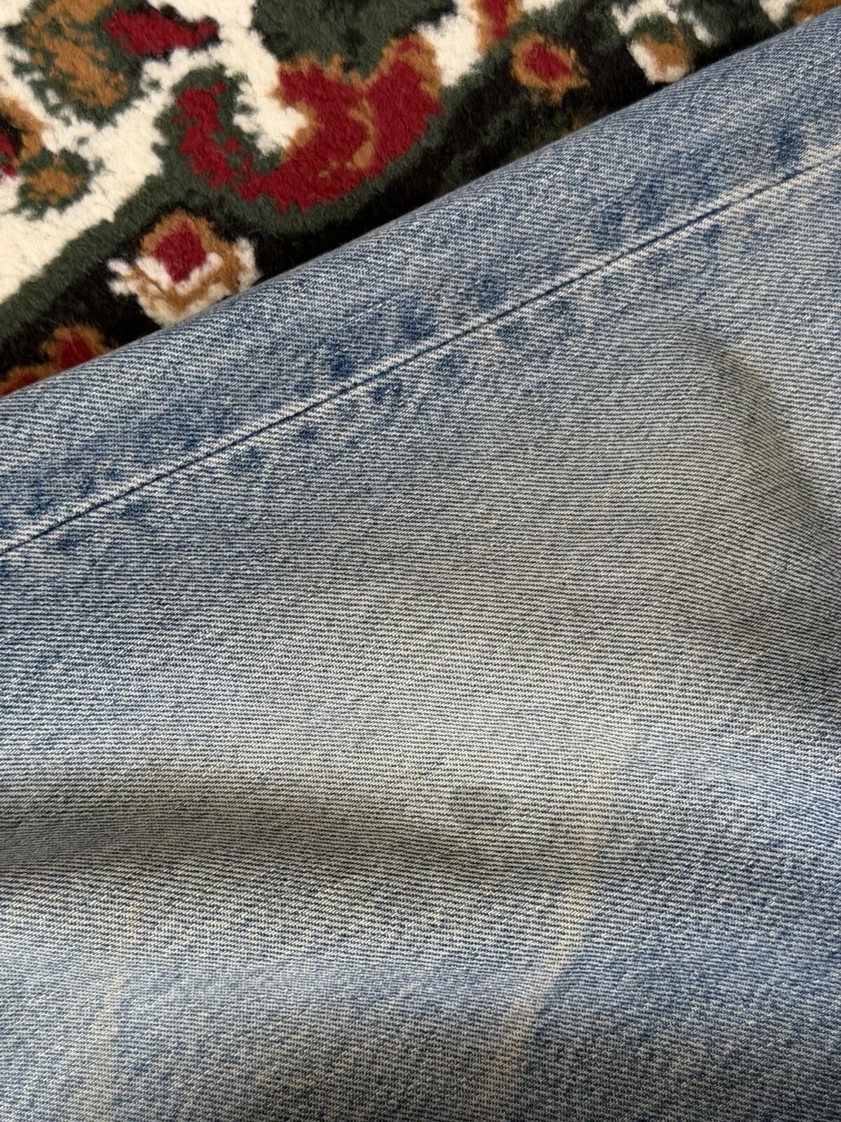 90s Vintage Levi's 501 Jeans Size 40x34 Blue Light Blue Washed Denim