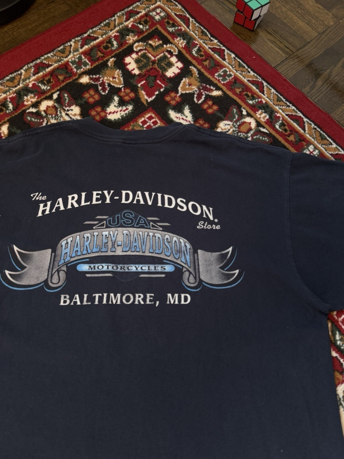 Harley Davidson Lightning Pocket Logo Single Stitch Tee
