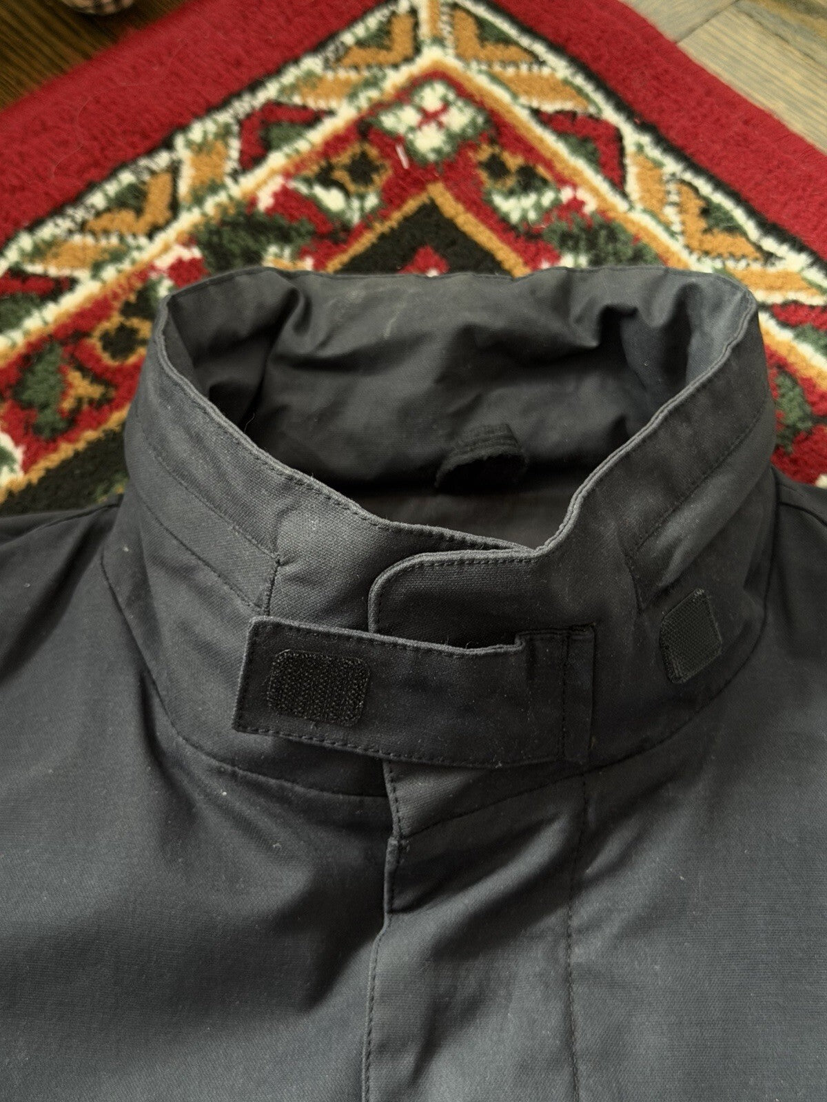 Fred Perry Utility Field Jacket Black Military Style Coat Mens L