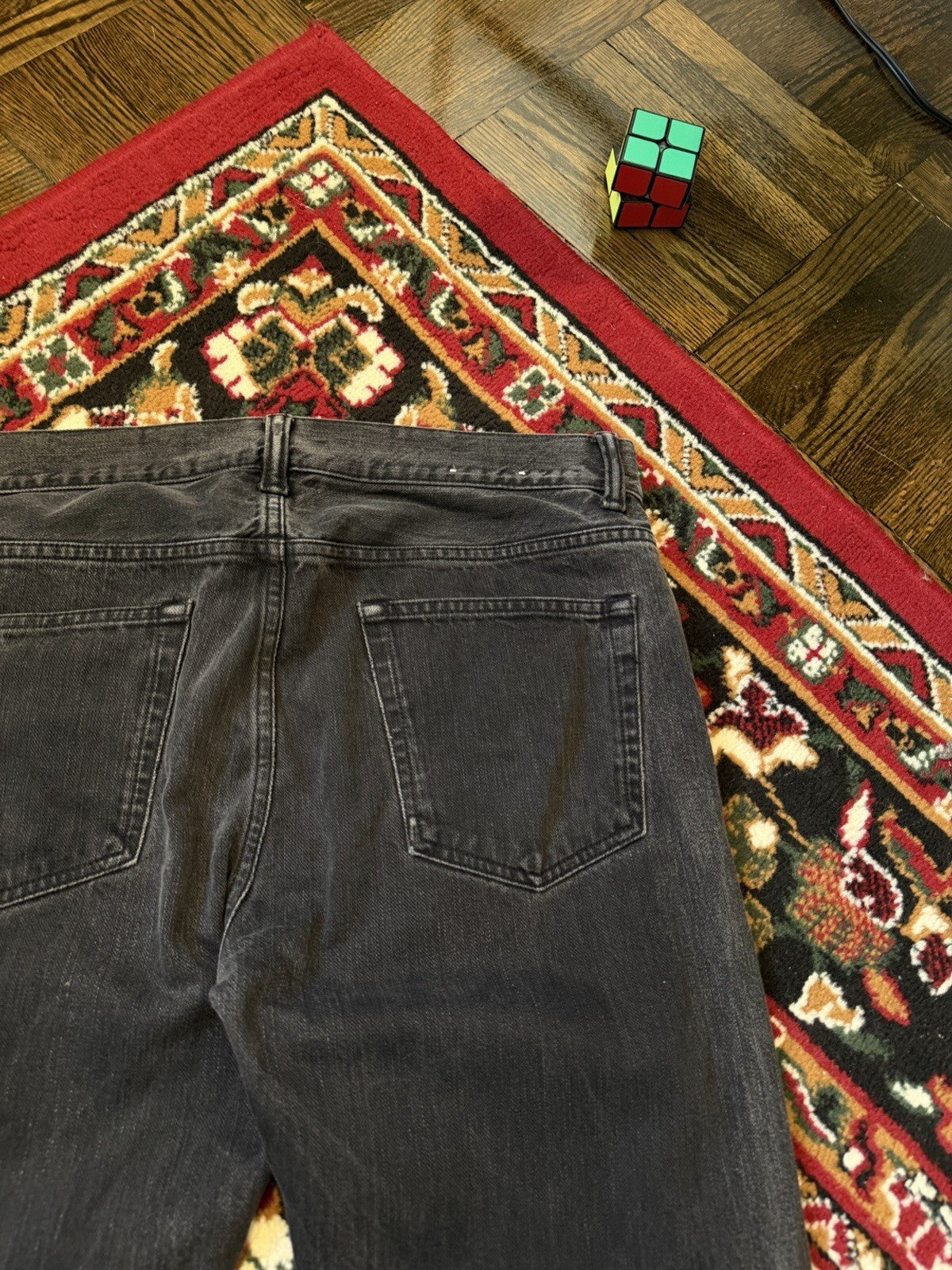 Our Legacy Mens Zero Cut Broken Twill Black Denim Jeans Pants Dark Wash - 33x32