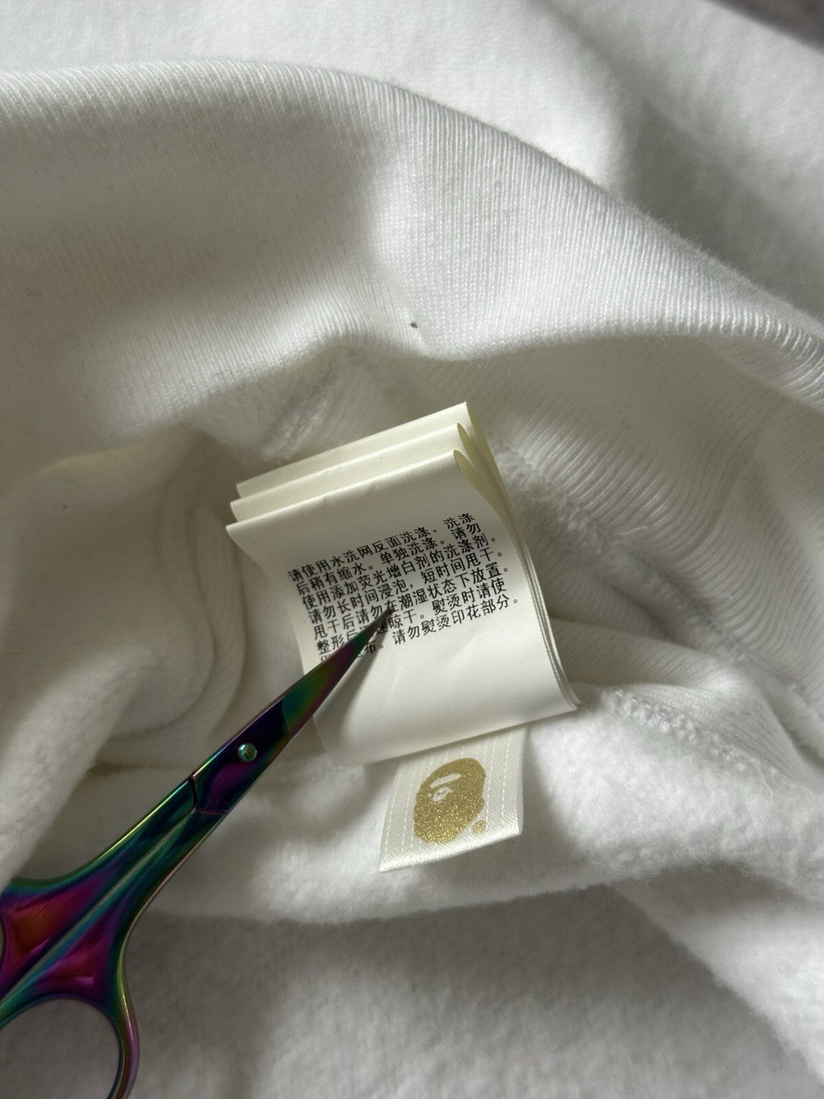 A Bathing Ape Bape Gilbert George Blooded Hoodie White Size M