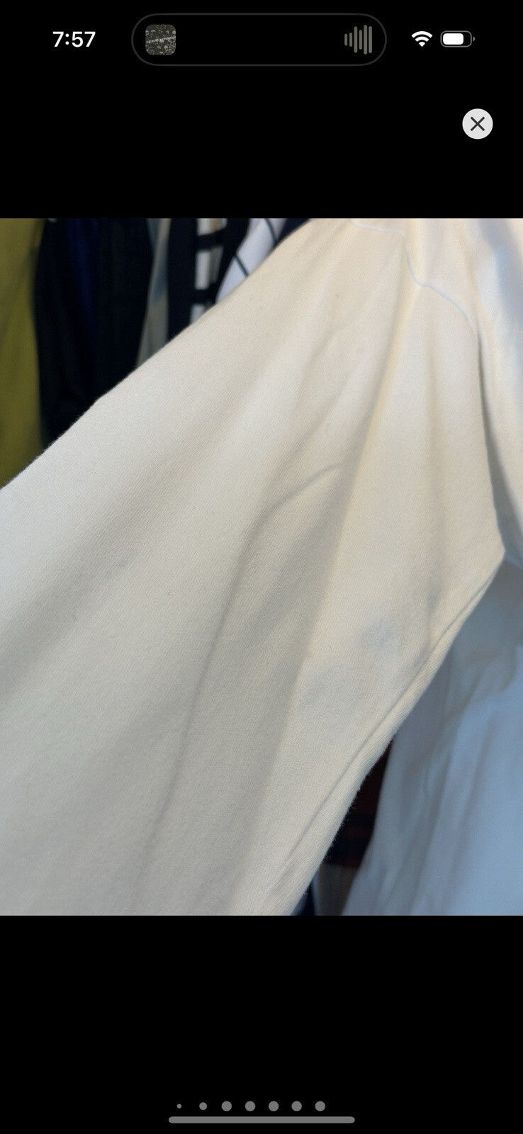 Fear of God Fourth Collection White Long Sleeve T Shirt Size M