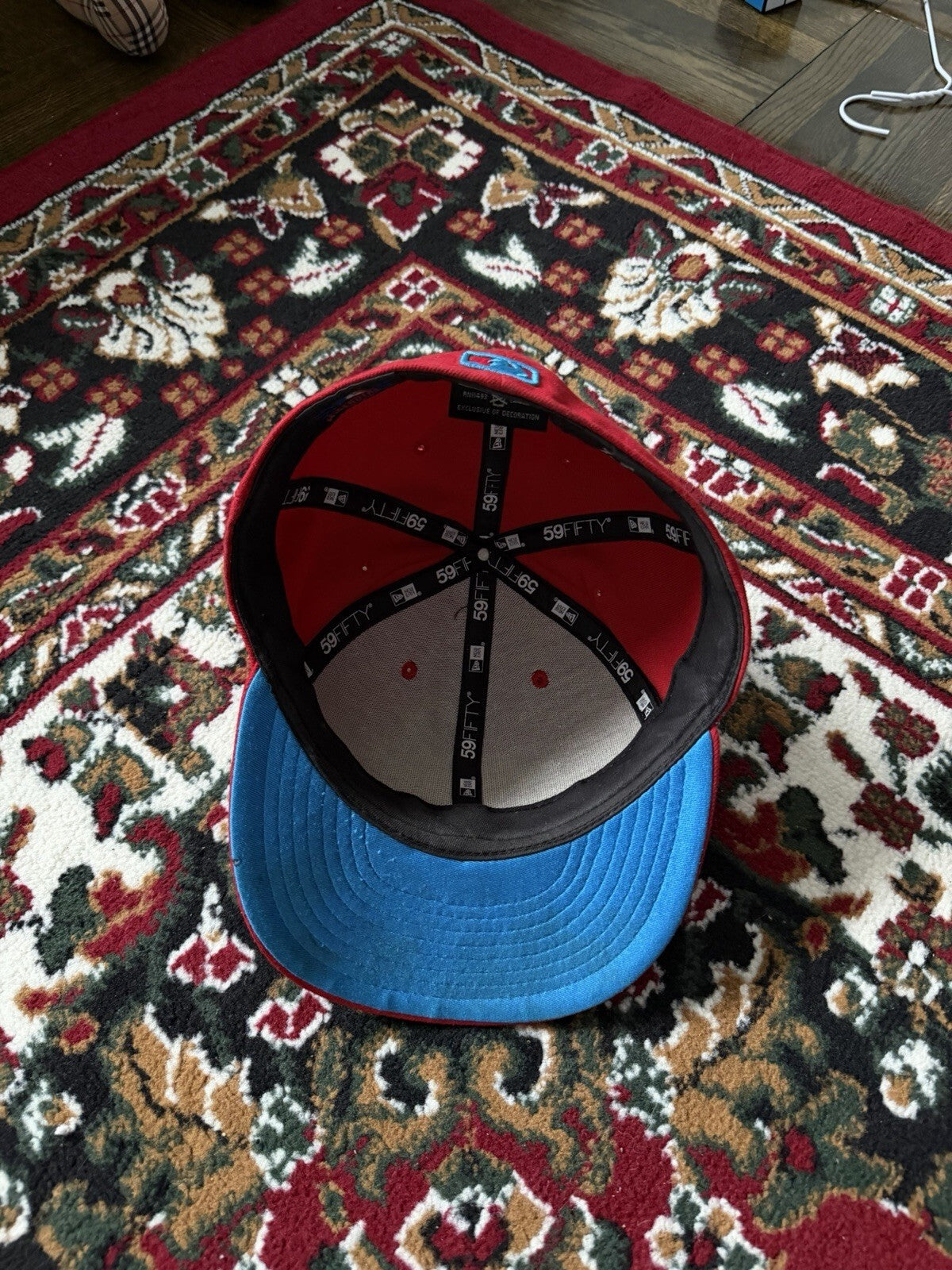 Toronto Blue Jays Hat Snap Back Spell Out Cooperstown 59Fifty Red New Era Cap