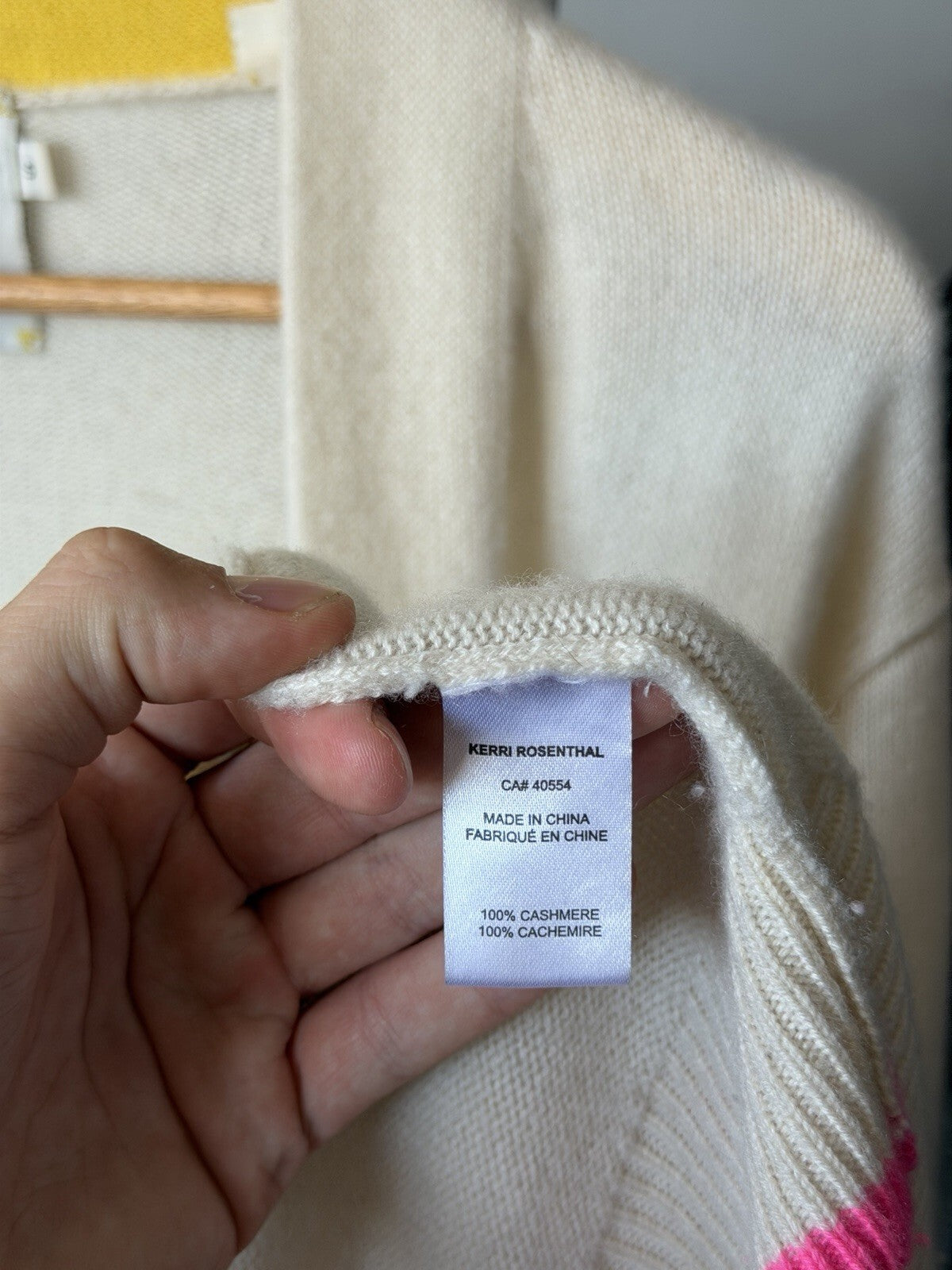 SUPER RARE Kerri Rosenthal Cashmere Open Front Long Cardigan Size S