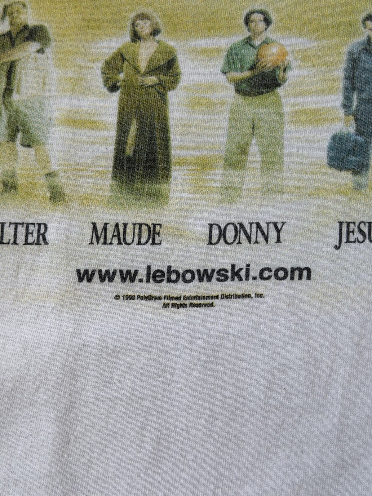 THE BIG LEBOWSKI Dude (1998) Vintage Promo T-Shirt Extremely Rare XL 90s