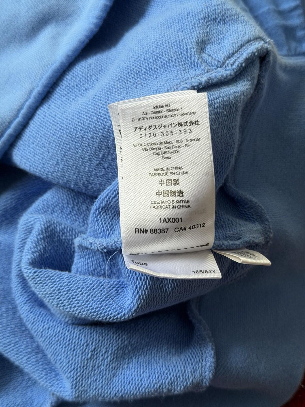 Y-3 Yohji Yamamoto x Adidas Classic Logo Hoodie Baby Blue Size S