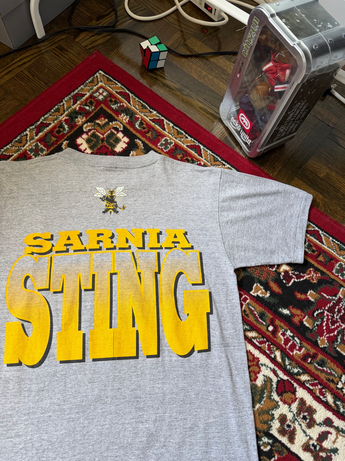 CHL Vintage Sarnia Sting Starter Tee T-shirt 90s