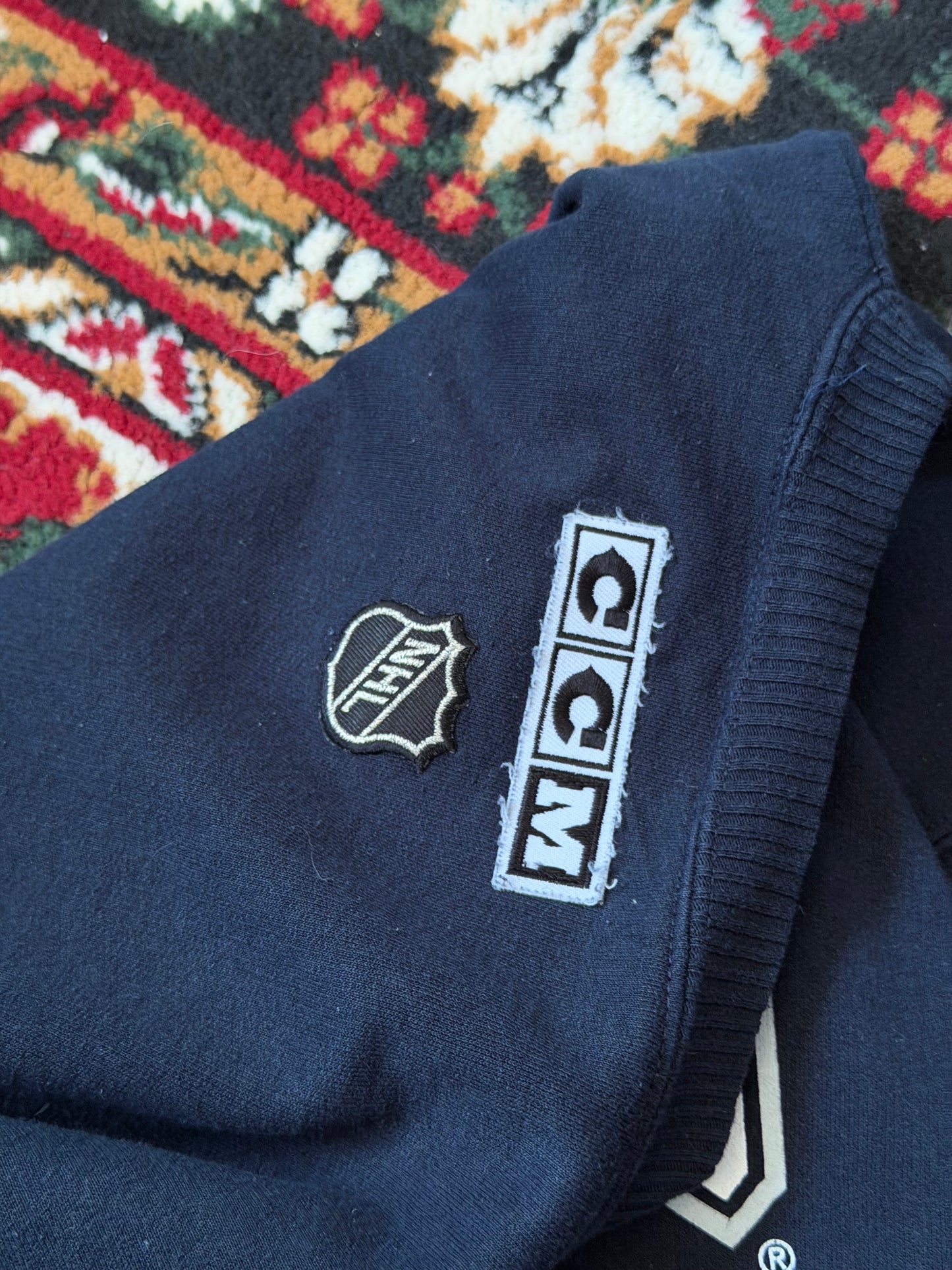 Vintage CCM Toronto Malpe Leafs 90s Navy Blue Sweatshirt