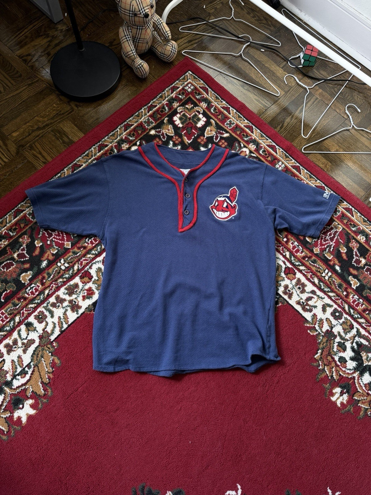 Vintage Mirage Cleveland Indians Jersey Shirt Chief Wahoo MLB Sz XL