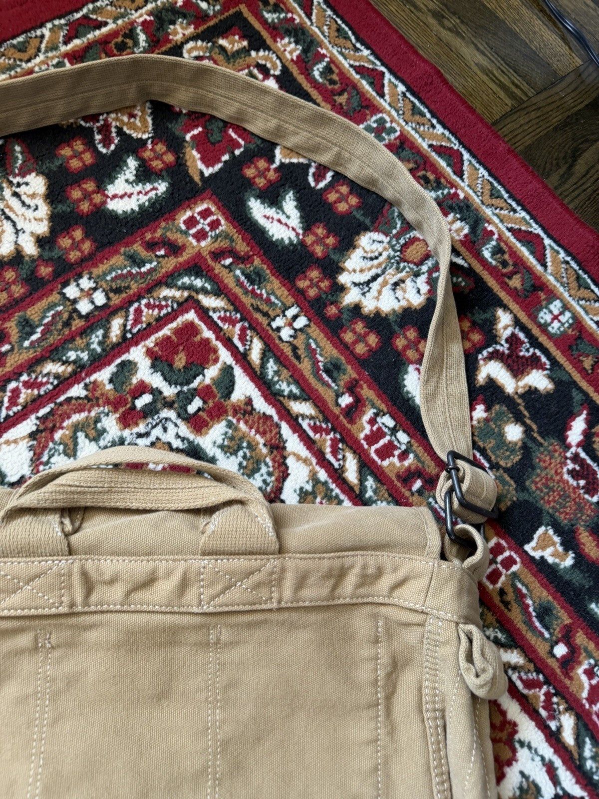 Ralph Lauren Denim & Supply Canvas Messenger Bag Military Field Safari Khaki