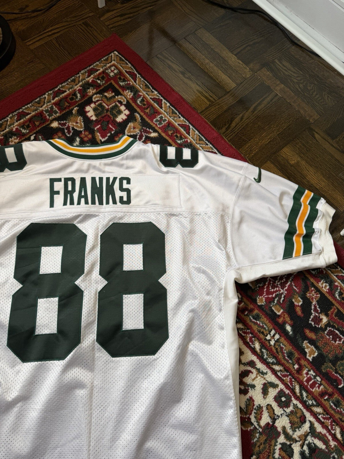 Bubba Franks #88 Green Bay Packers Jersey White Men’s 3XL(56)