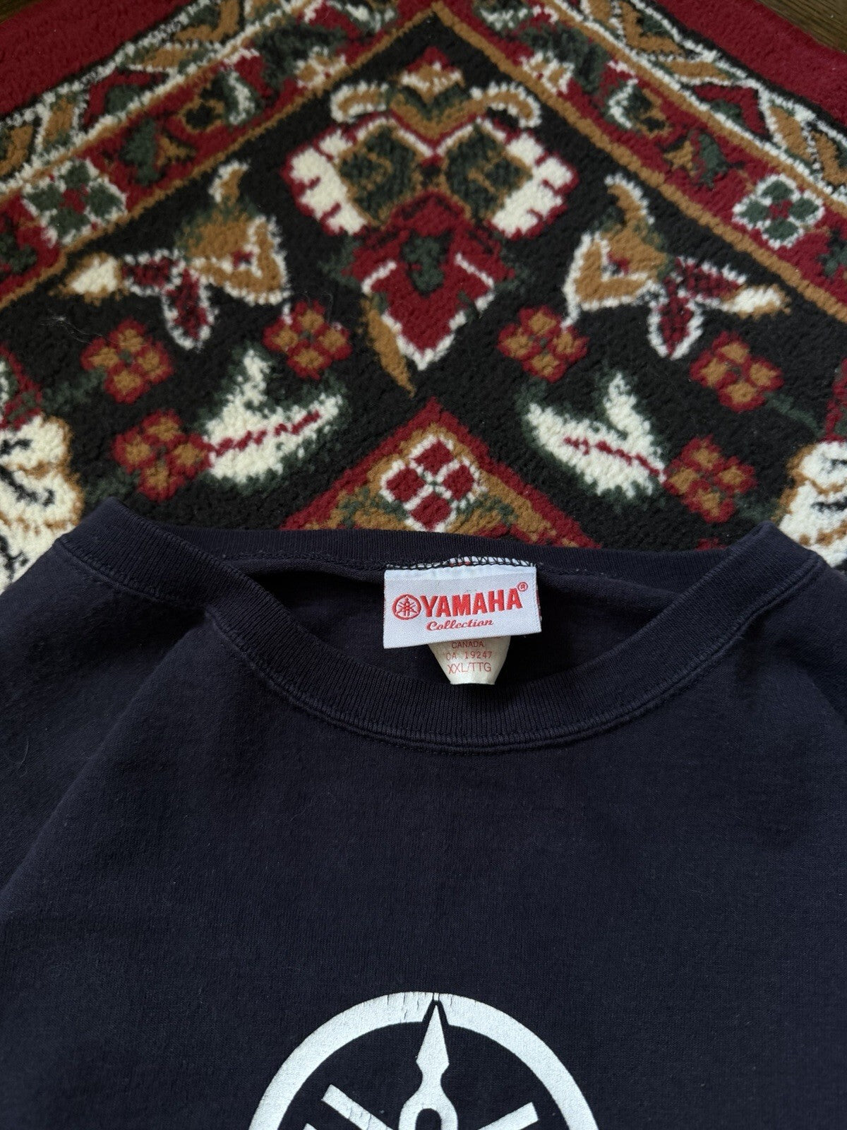 90s Yamaha Logo Long Sleeve T Shirt Motorcycle Racing XXL Y2K Vintage Fade