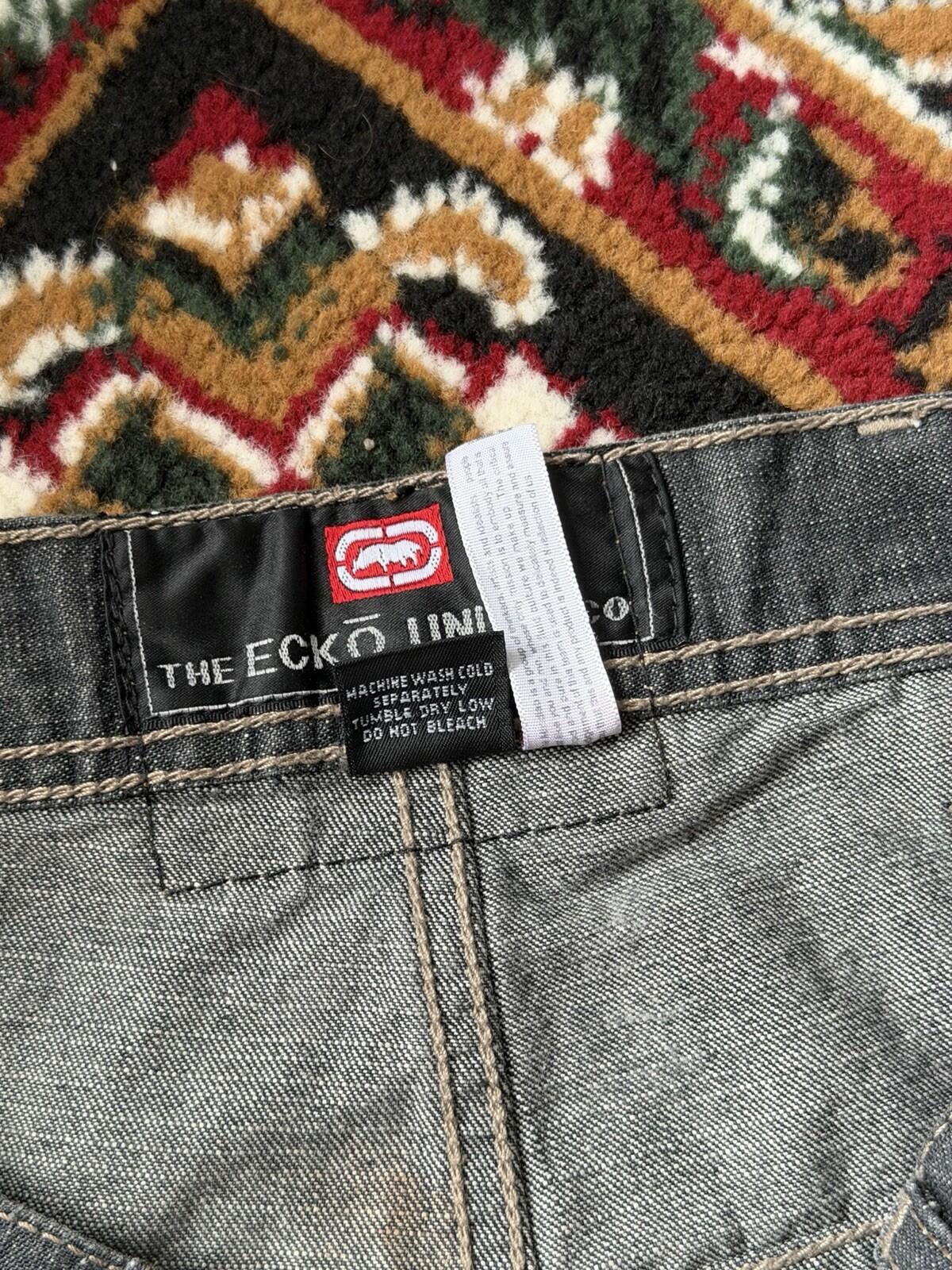 Vintage Ecko Unltd Jeans Mens 32 Gray Wide Leg Baggy Classic 5 Pocket Y2K