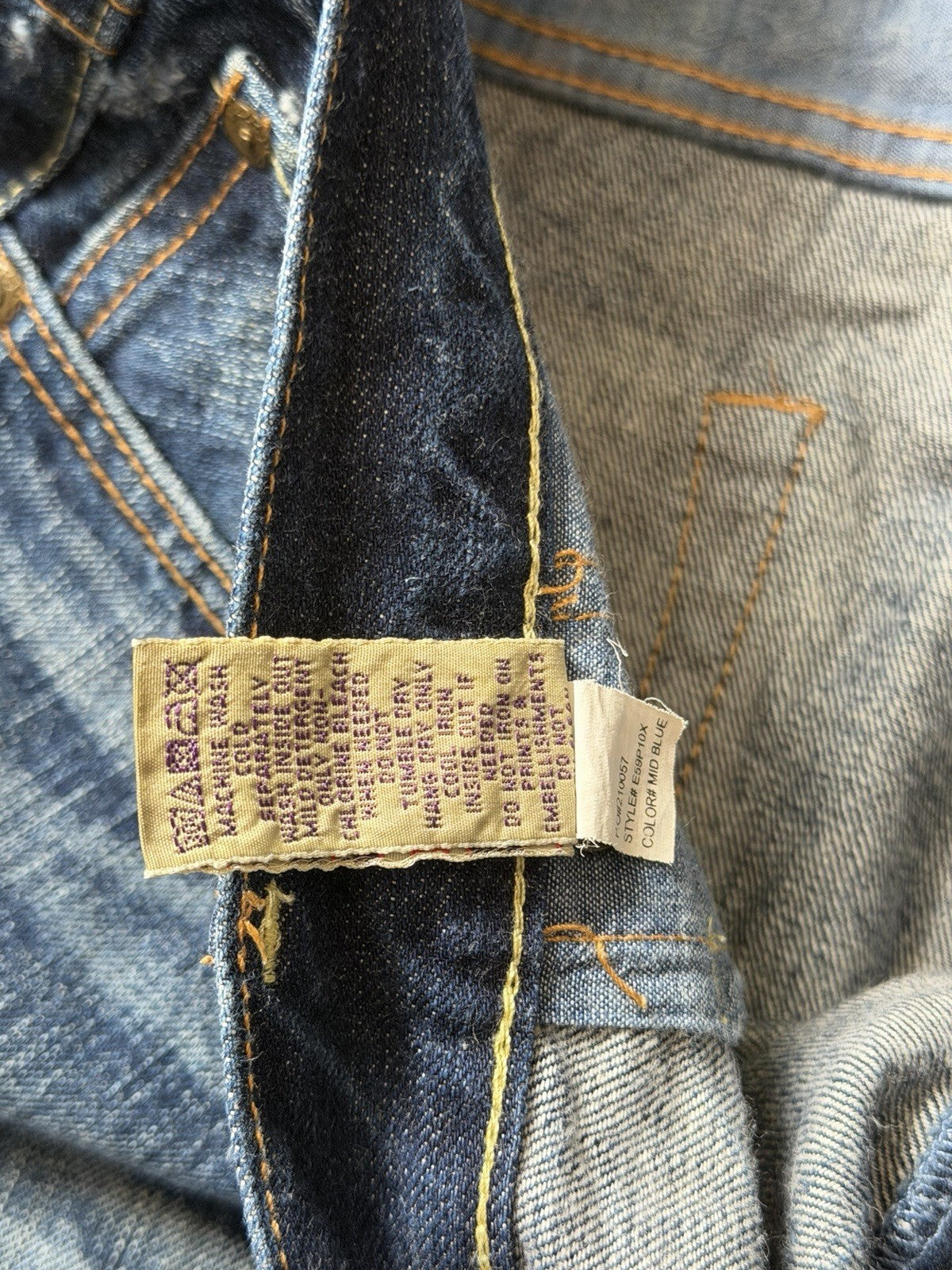 PRPS Blue Medium Wash Distressed Denim Cutoff Jean Barracuda Shorts