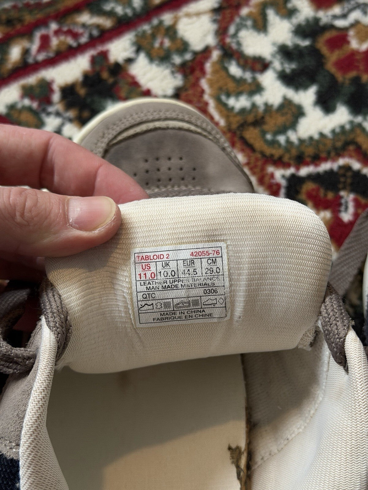 Y2K Vans Tabloid 2 90s Skate Shoes Suede Taupe/Navy Vintage Men’s Size 11
