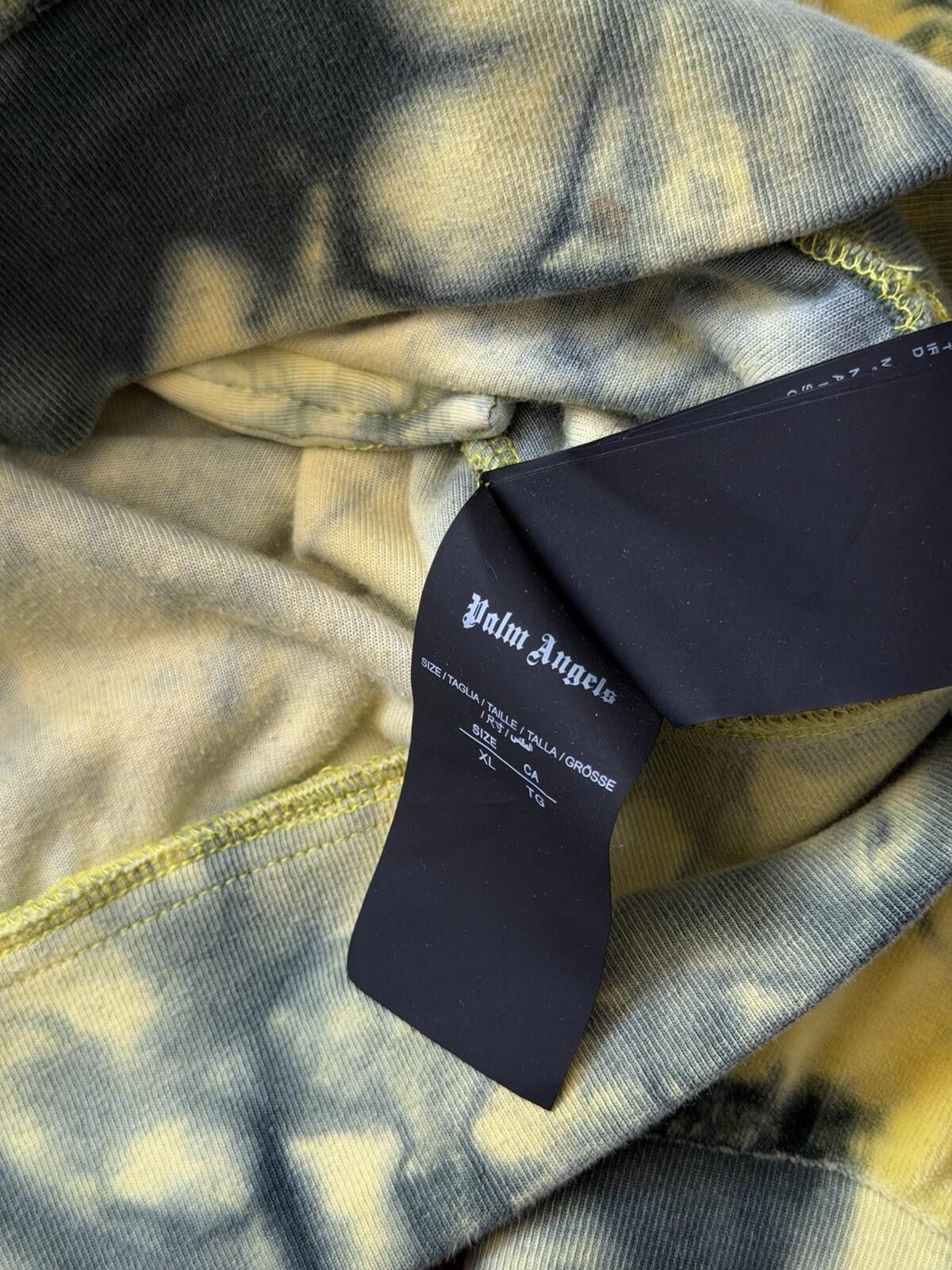 Palm Angels Yellow Tie Dye Velour Track Jacket Yellow Size XL