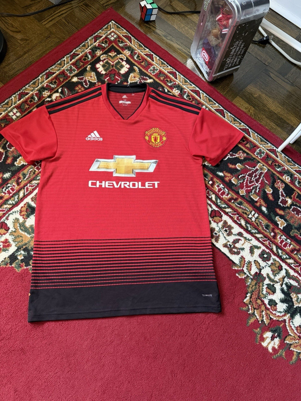 Manchester United Adidas 2018 - 2019 Home Football Jersey Soccer Shirt Authentic