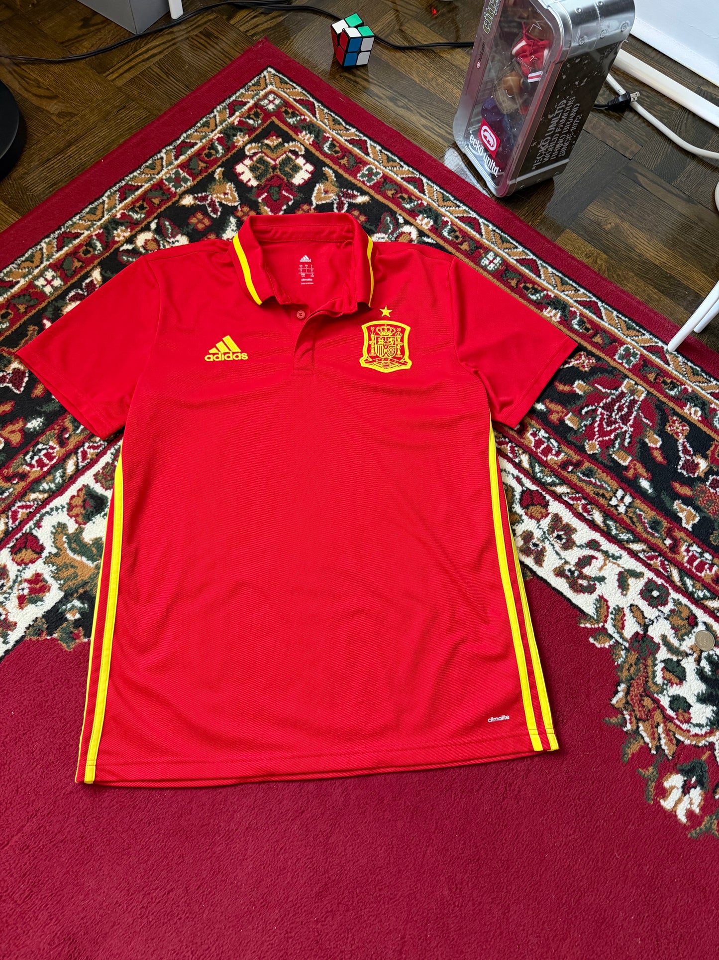 Spain Adidas Football / Soccer Jersey Red