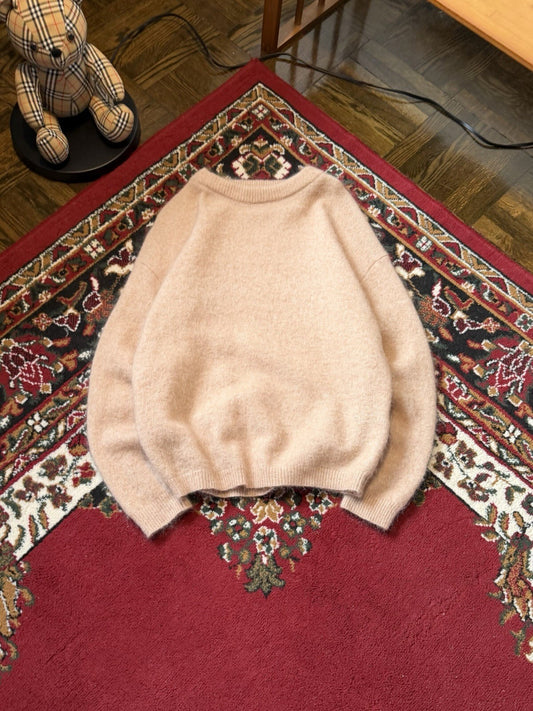 Acne Studios Dramatic Moh Baby Pink Mohair/Wool Sweater