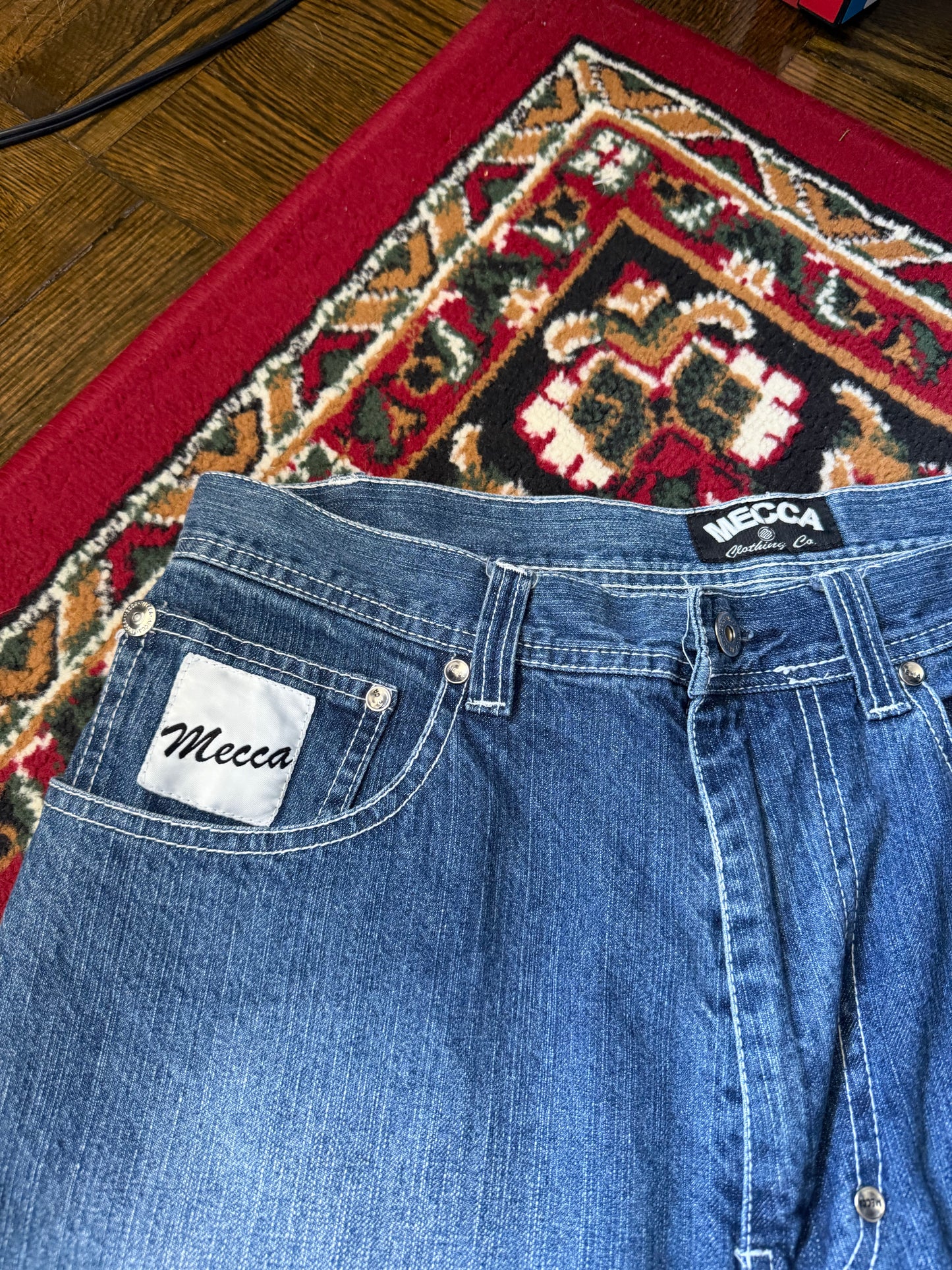 Y2K Baggy Mecca Denim Shorts - Jorts