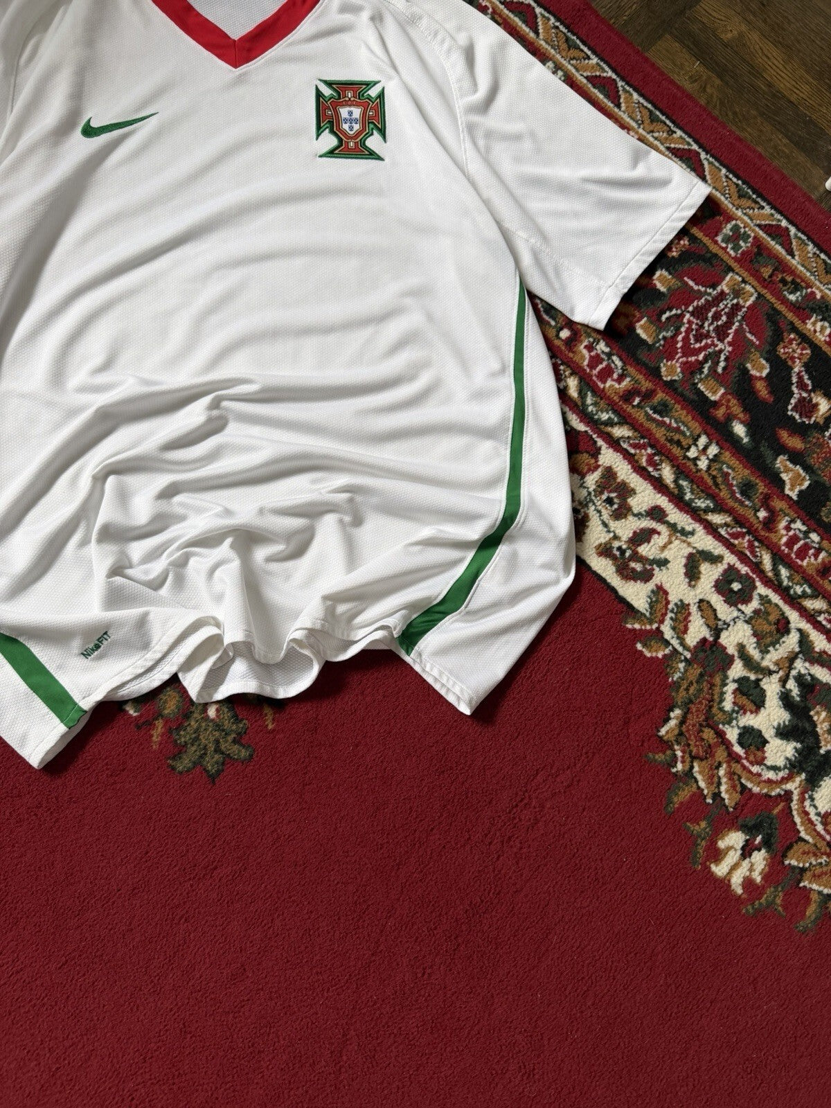 Vintage Portugal Jersey 2008 - 2010 Away Football Shirt Nike 259181-105 Mens XXL
