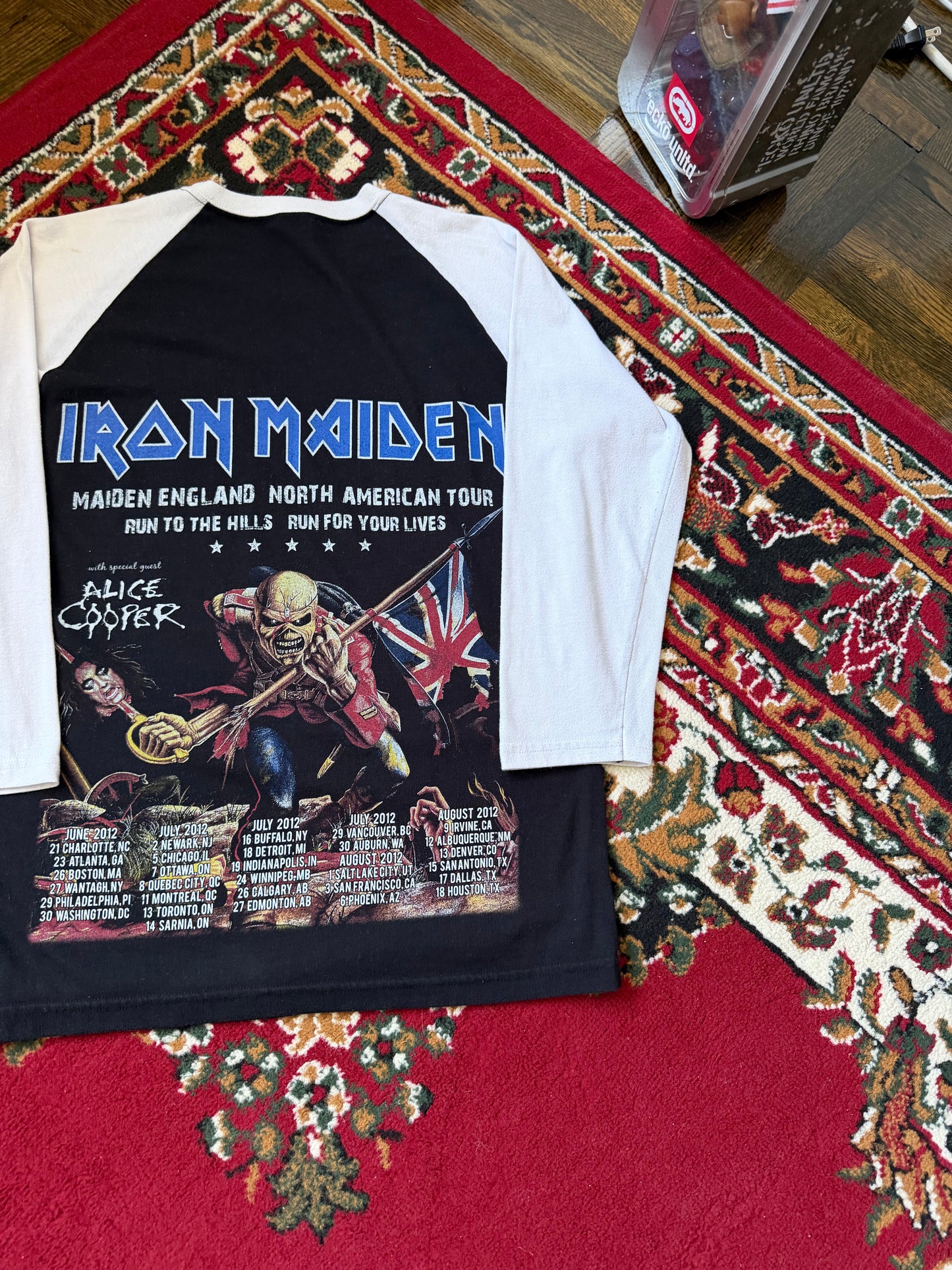 Iron Maiden 3/4 Sleeves Double Sided Tour Tee T-shrit