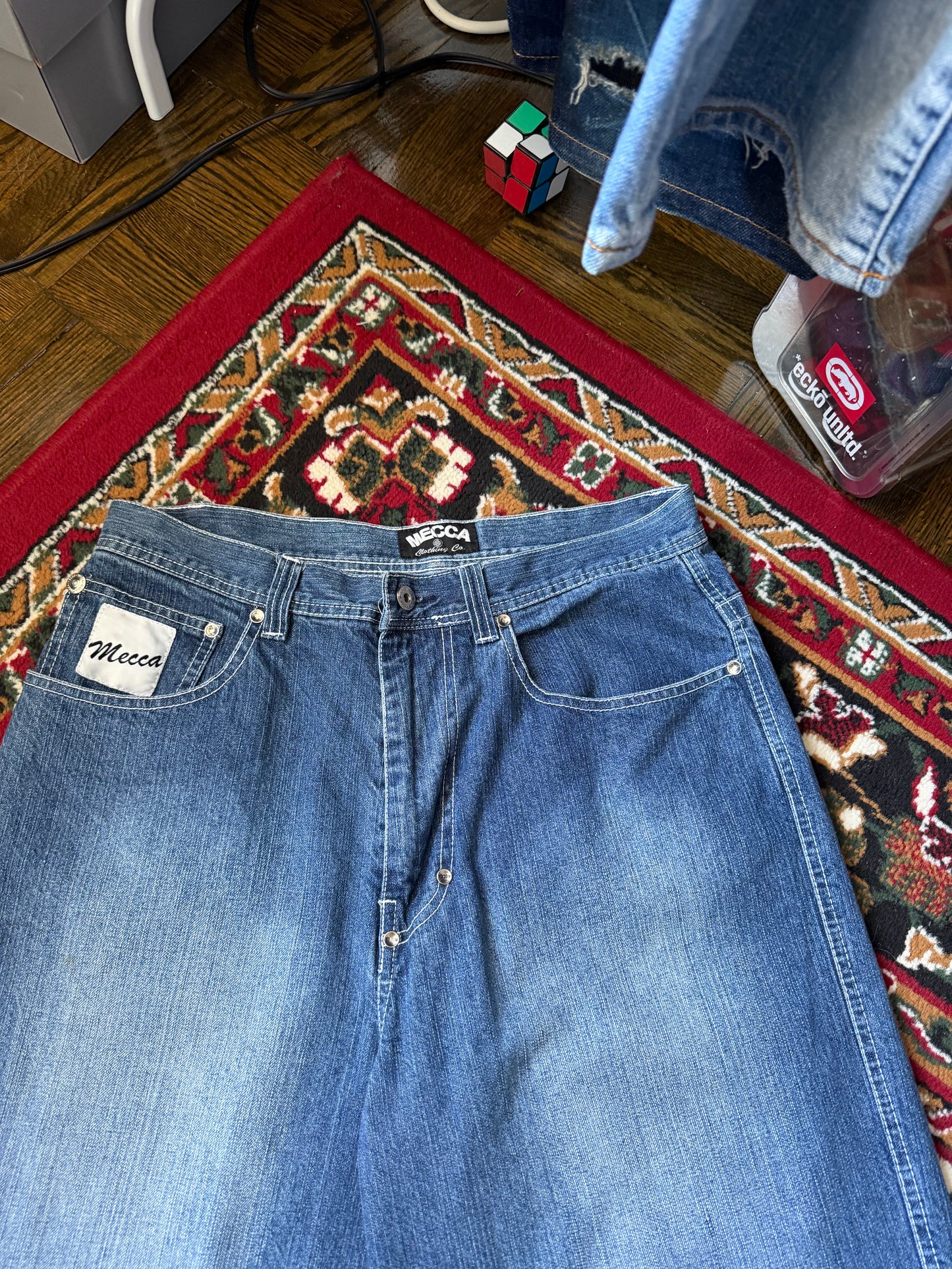 Y2K Baggy Mecca Denim Shorts - Jorts
