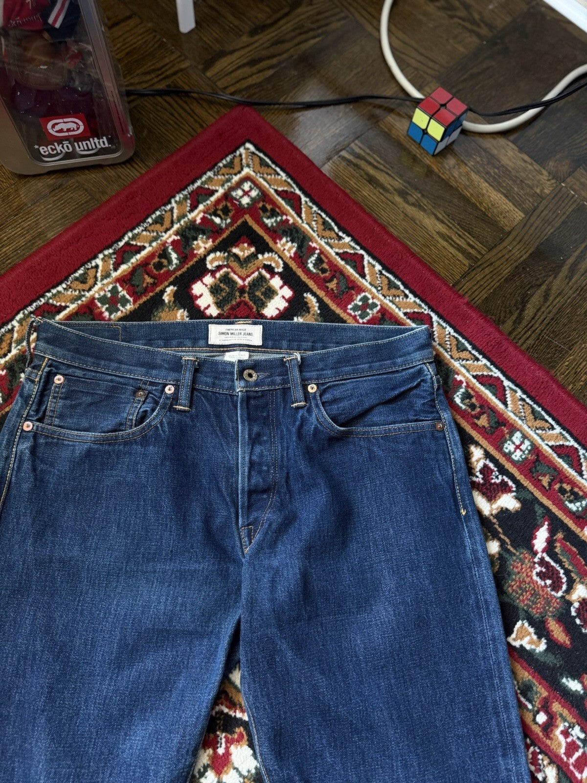 Simon Miller Jeans American Made RedLine Selvedge Denim Button Fly USA Made