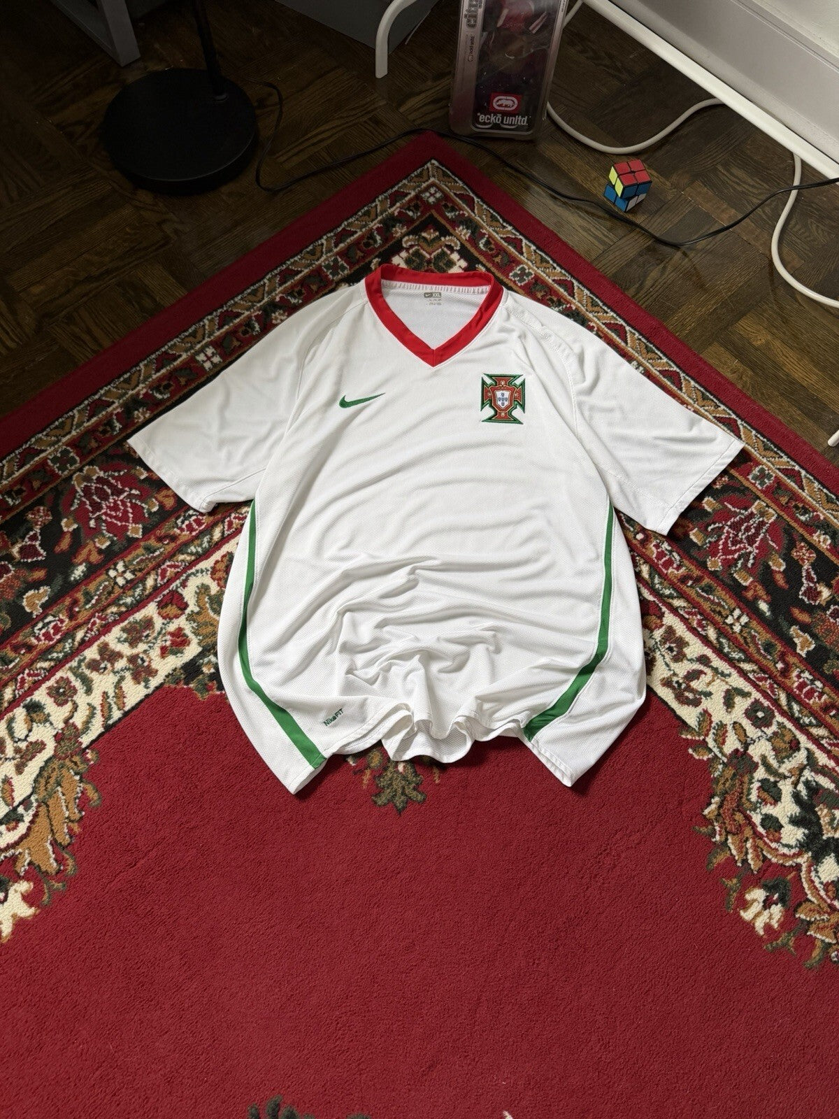 Vintage Portugal Jersey 2008 - 2010 Away Football Shirt Nike 259181-105 Mens XXL