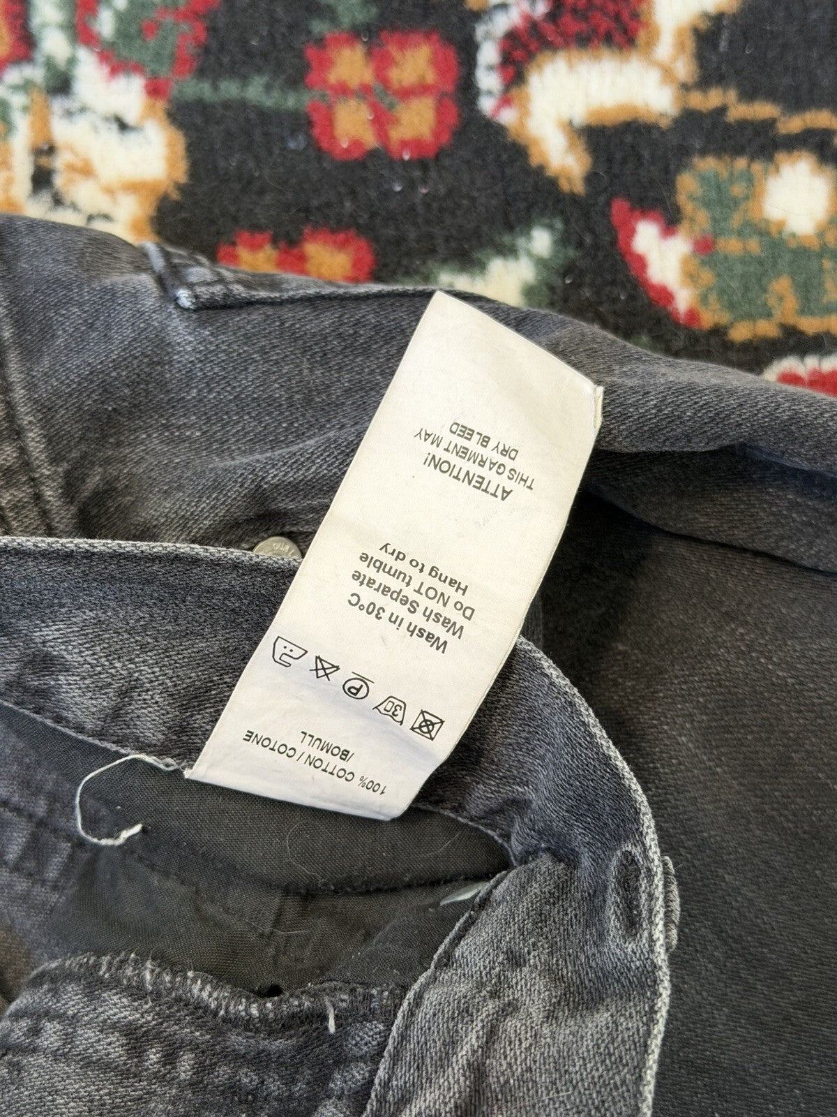 Our Legacy Mens Zero Cut Broken Twill Black Denim Jeans Pants Dark Wash - 33x32