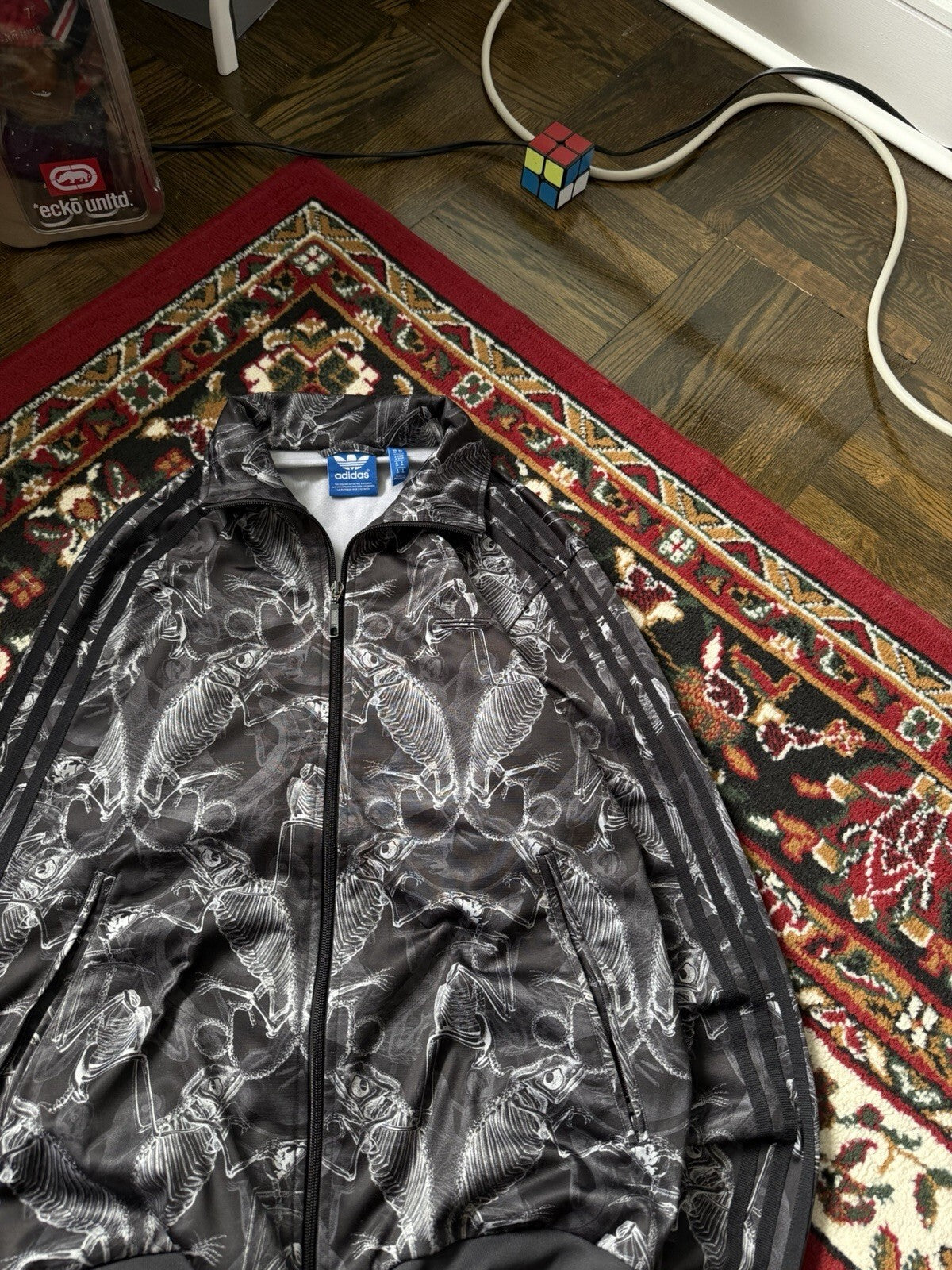 Adidas Originals x Carnovsky RGB Сhameleon X-ray Skeleton Track Jacket Size M