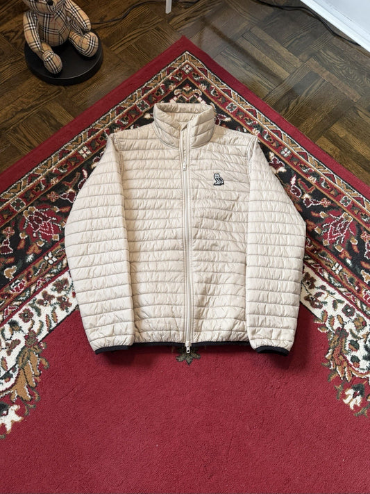 OVO October Very Own Puffer Jacket Drake Milk White Size Medium