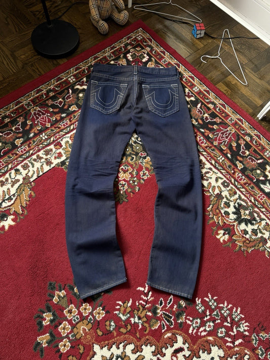 Vintage True Religion Jackson Pants Men Size 32 Blue 90s Y2K