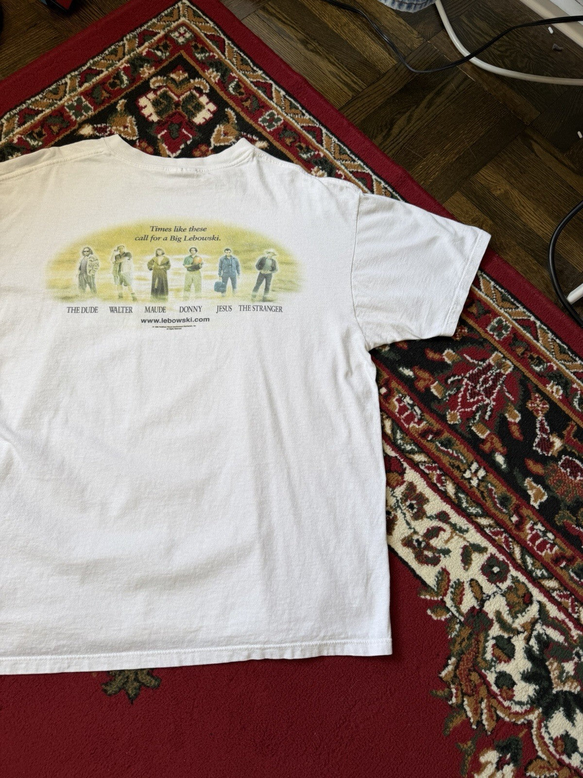 THE BIG LEBOWSKI Dude (1998) Vintage Promo T-Shirt Extremely Rare XL 90s