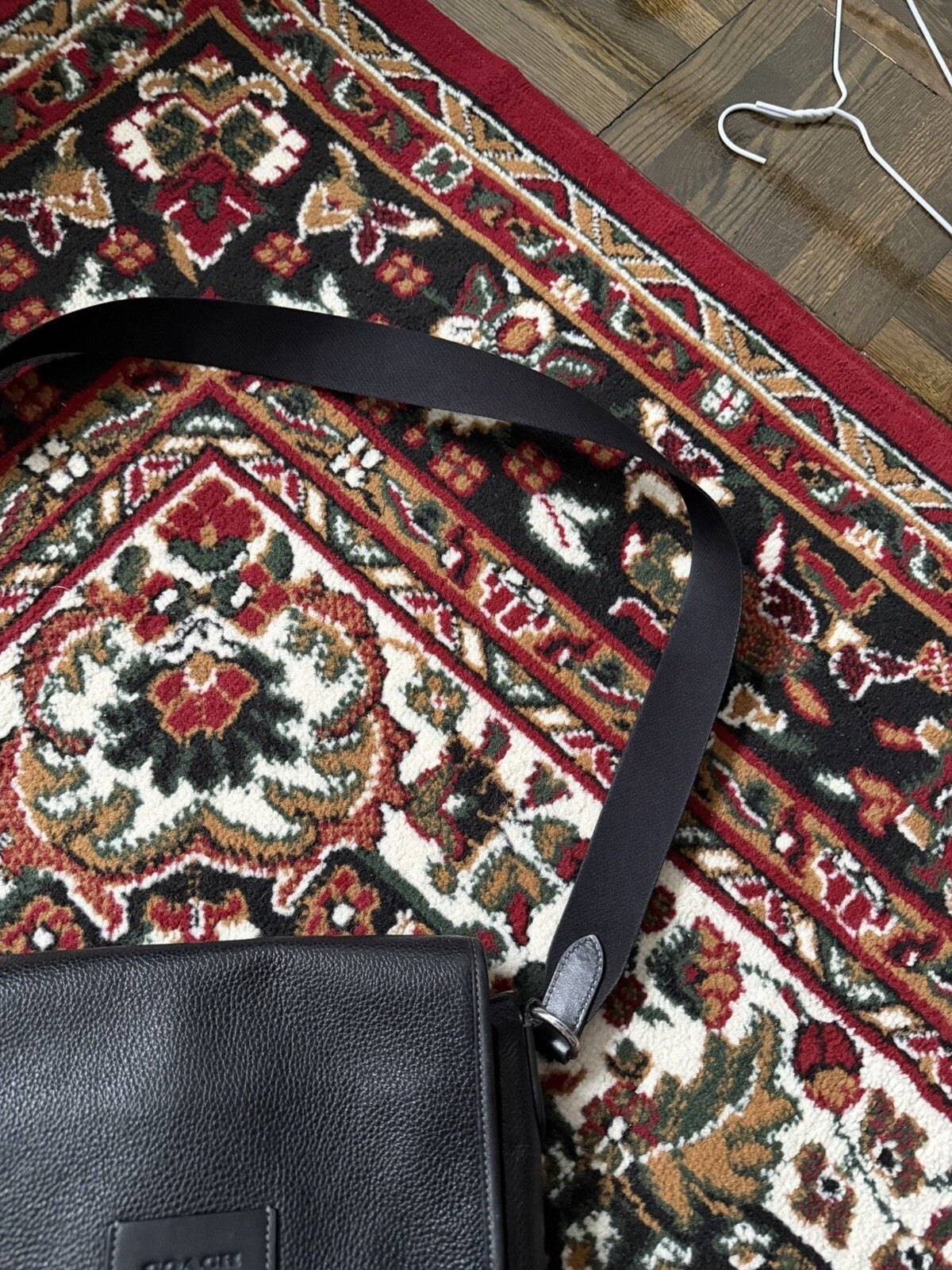Coach Men's Black Sprint Map 25 Signature Jacquard & Leather Bag