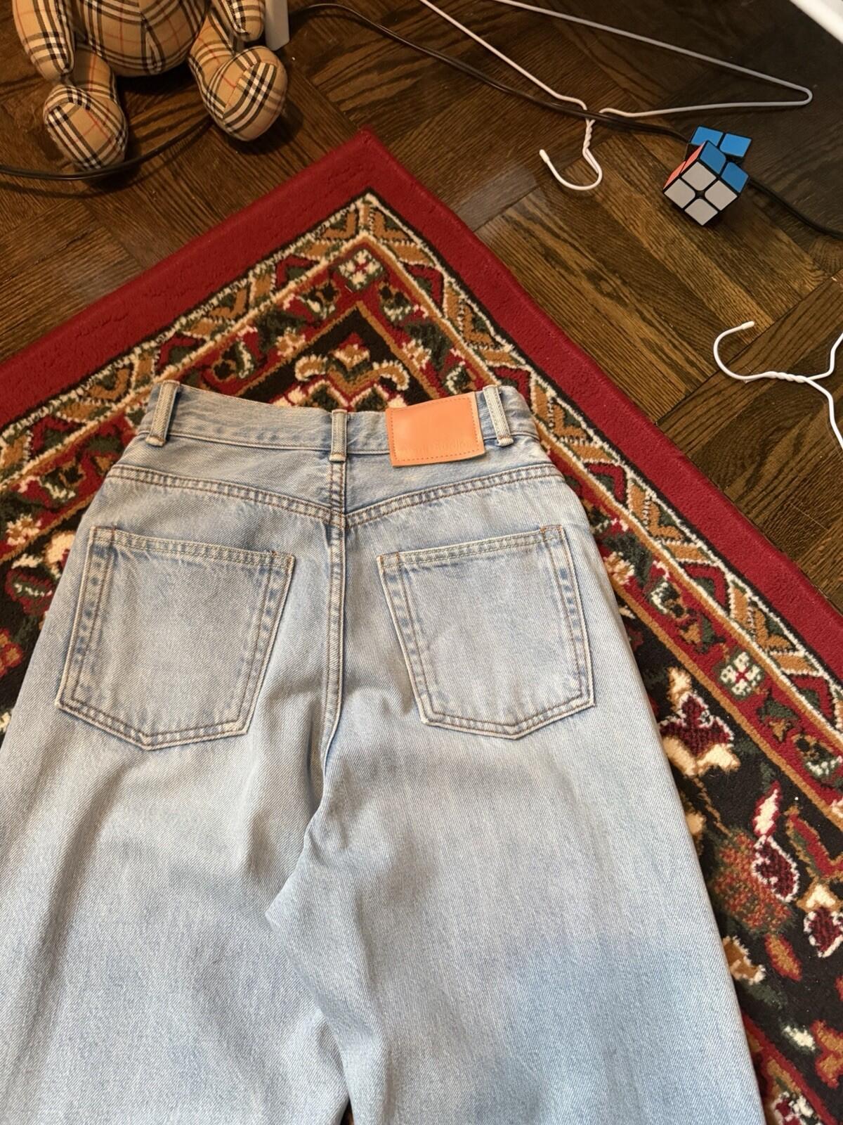 Acne Studios Relaxed Fit Jeans Mid Blue Size 25/30 Straight Leg