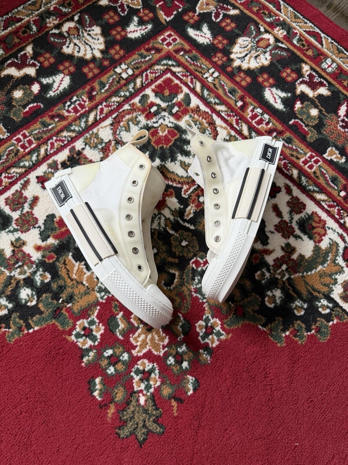 Dior B23 High Top Sneaker White Size 39 1/2