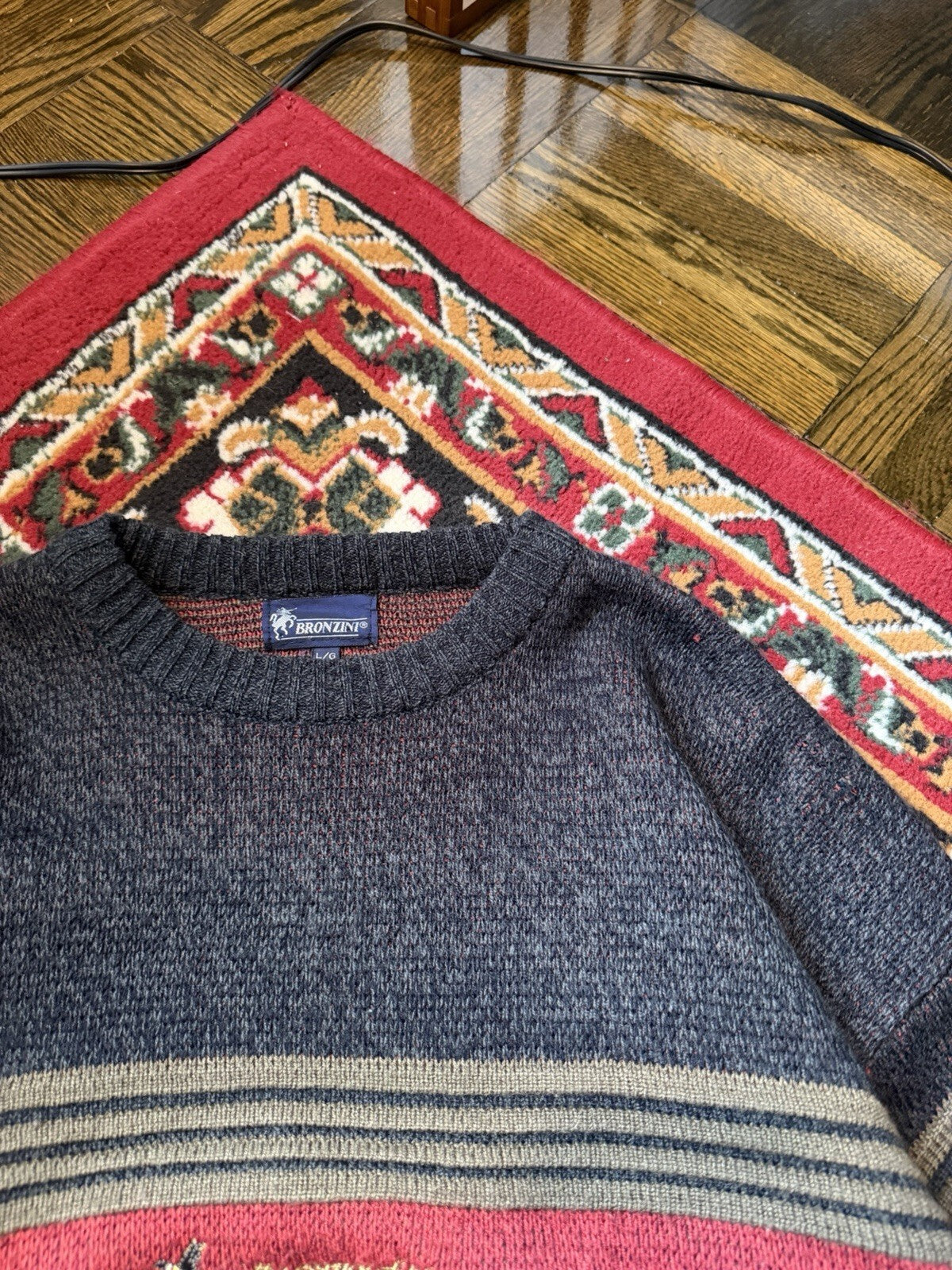 90s Vintage Bronzini Hunting "The essence of life - reach for the sky" Sweater