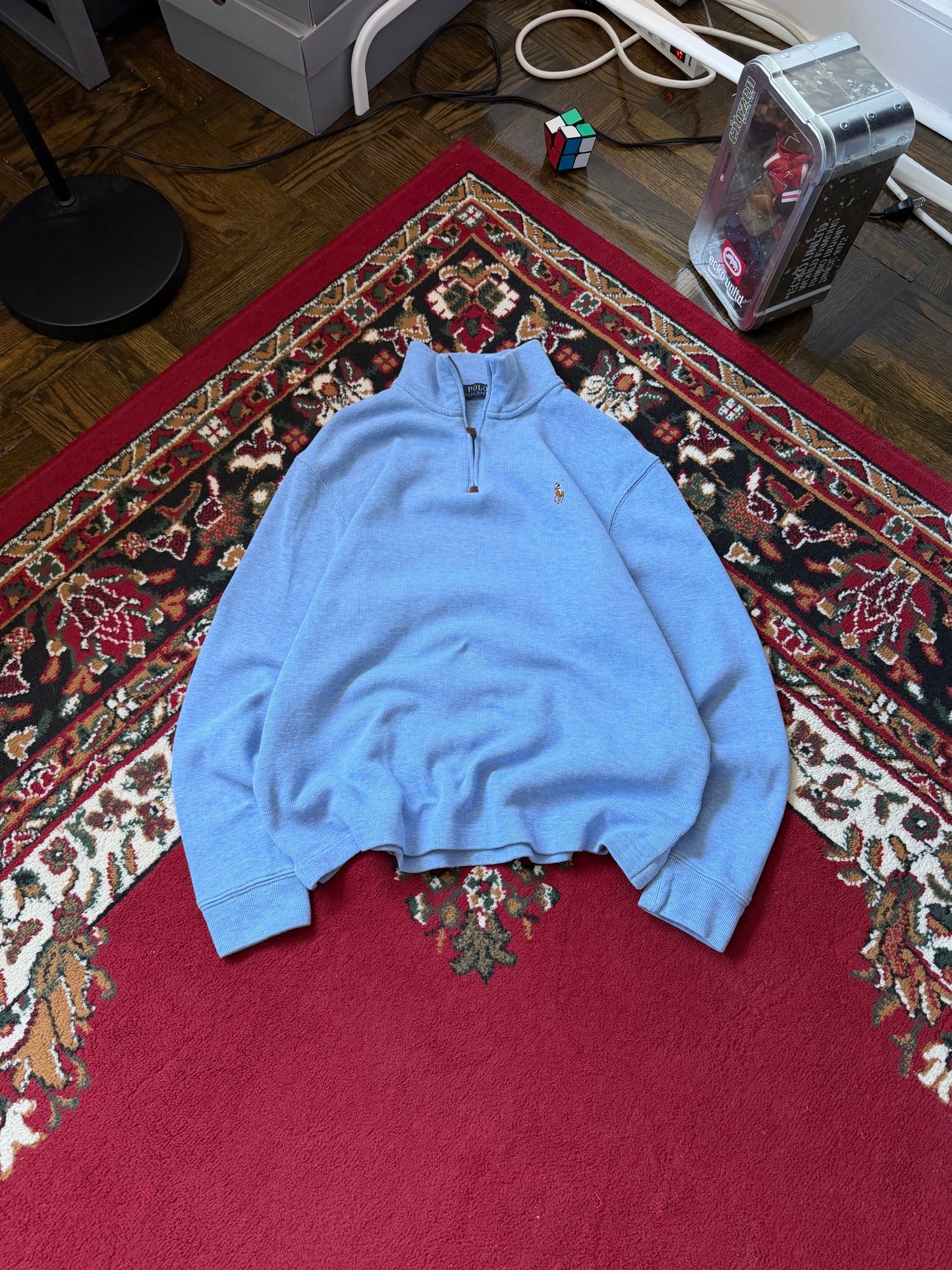 Polo Ralph Lauren Vintage Quarter Zip Up Sweater 1/4
