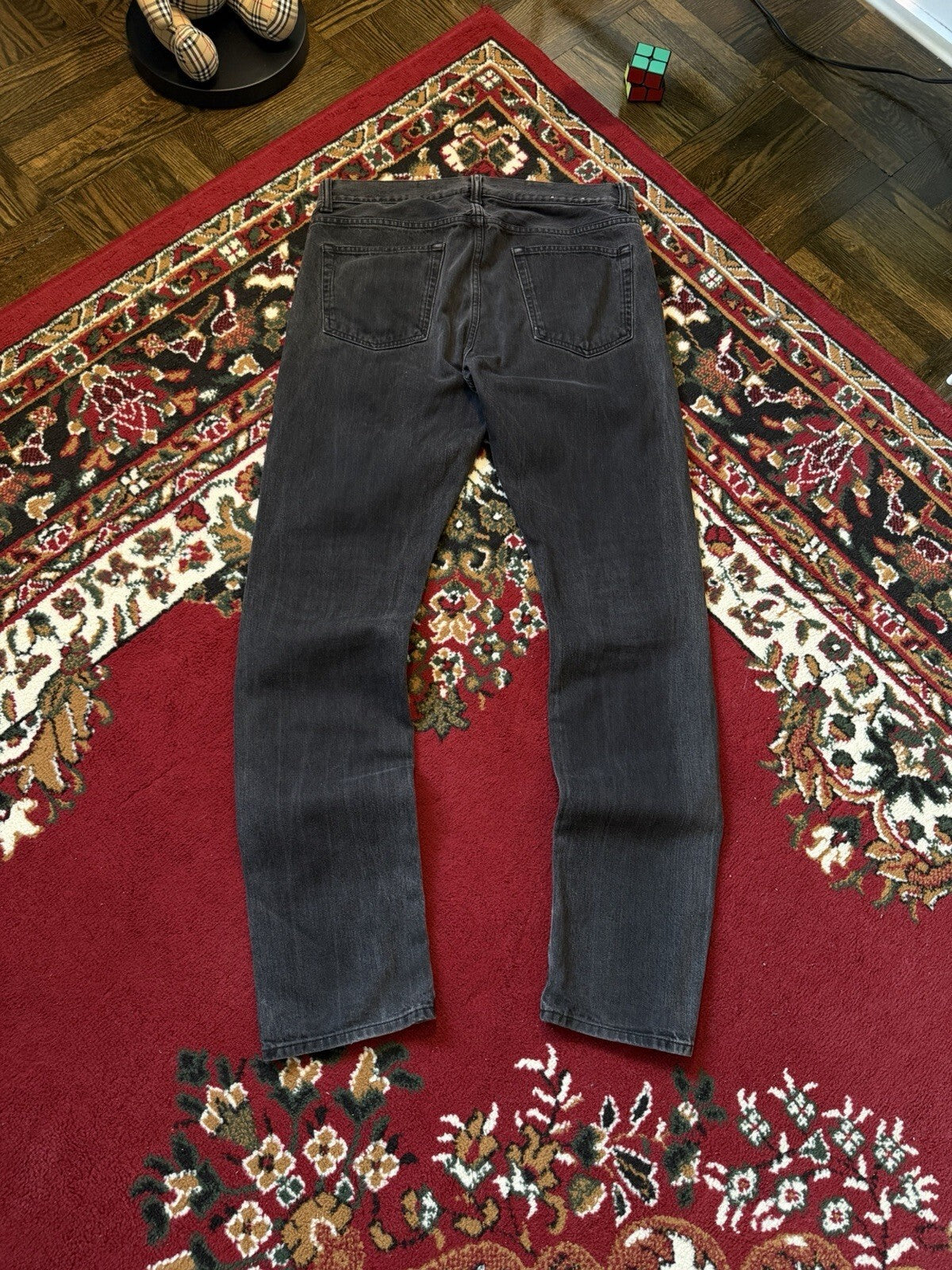 Our Legacy Mens Zero Cut Broken Twill Black Denim Jeans Pants Dark Wash - 33x32