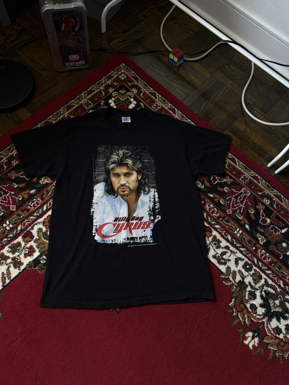 Vintage Billy Ray Cyrus 2001 Tour Black T-Shirt Mens Size Medium 00s
