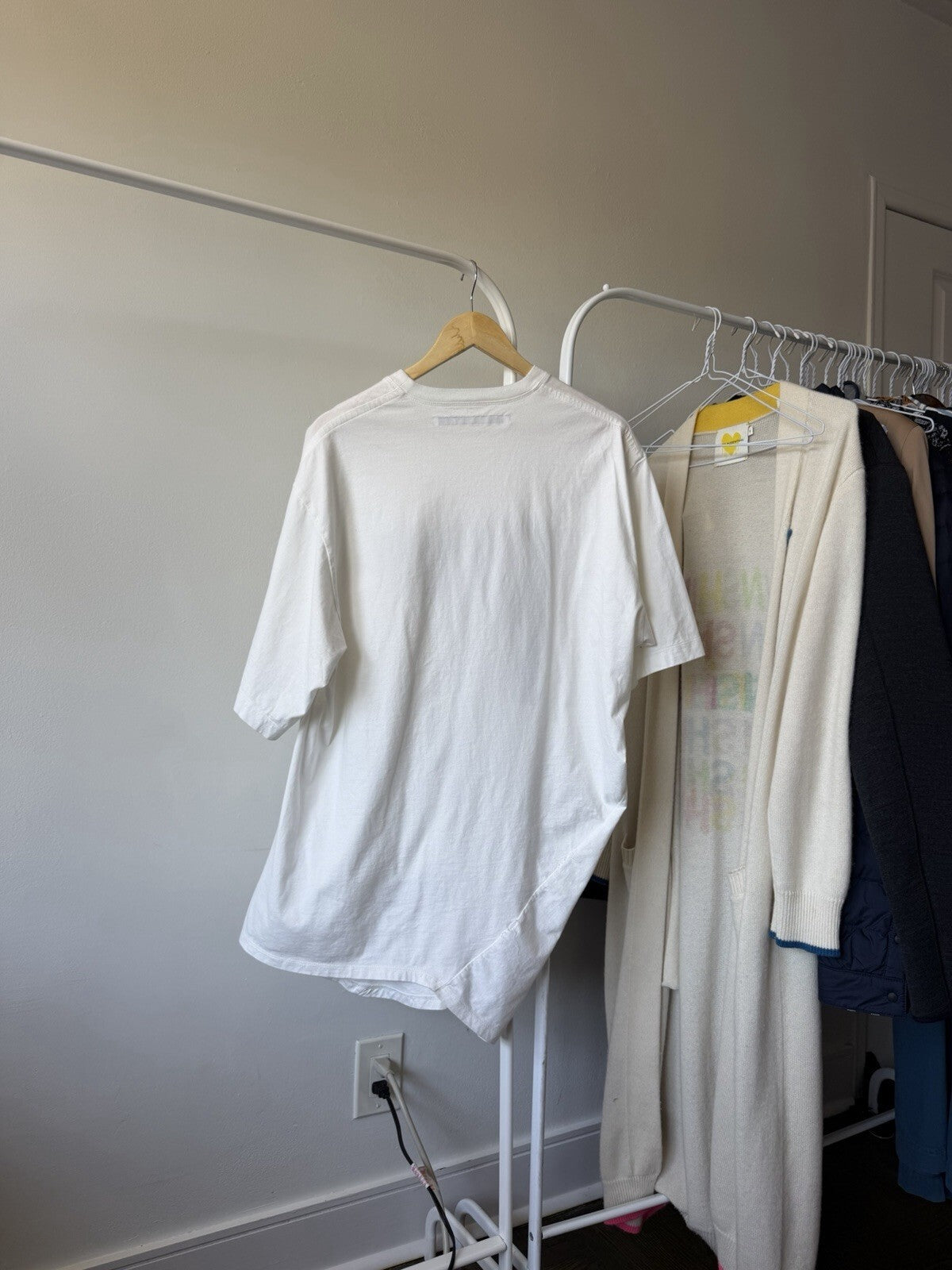 JULIUS Draped SS 2023 White Graphic Shirt Leaked Tee