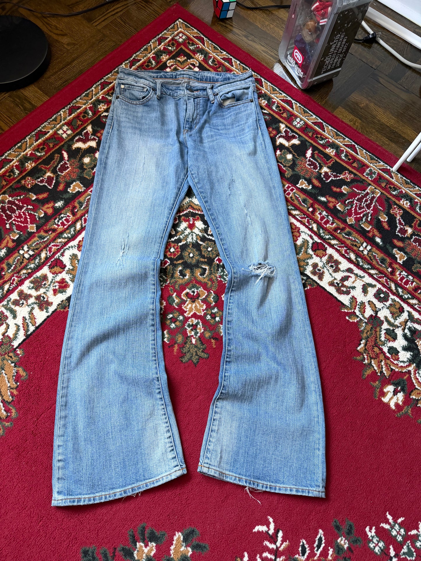 Ralph Lauren Denim & Supply Distressed Flare Jeans Womens
