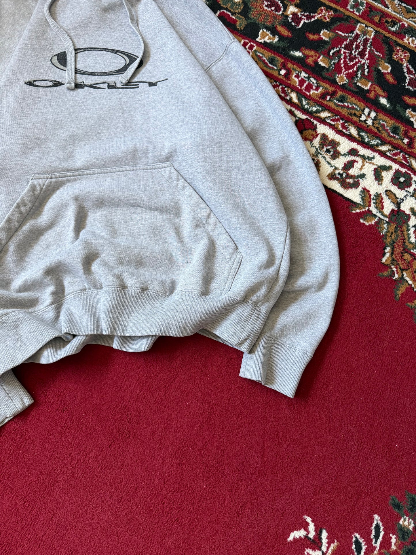 Oakley Center Logo Gray Hoodie