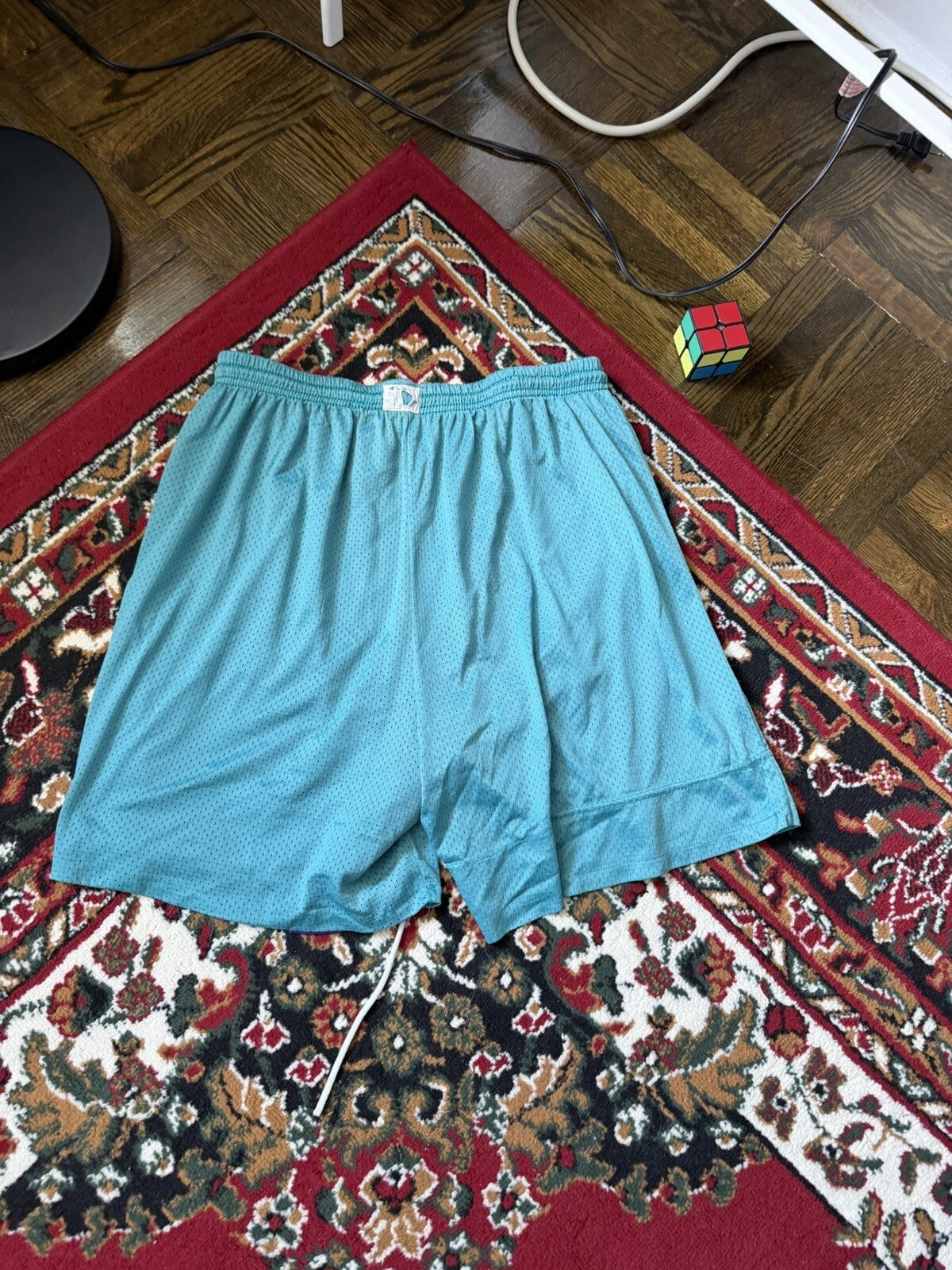 Vintage Champion 80s Reversible Basketball Shorts Purple / Green