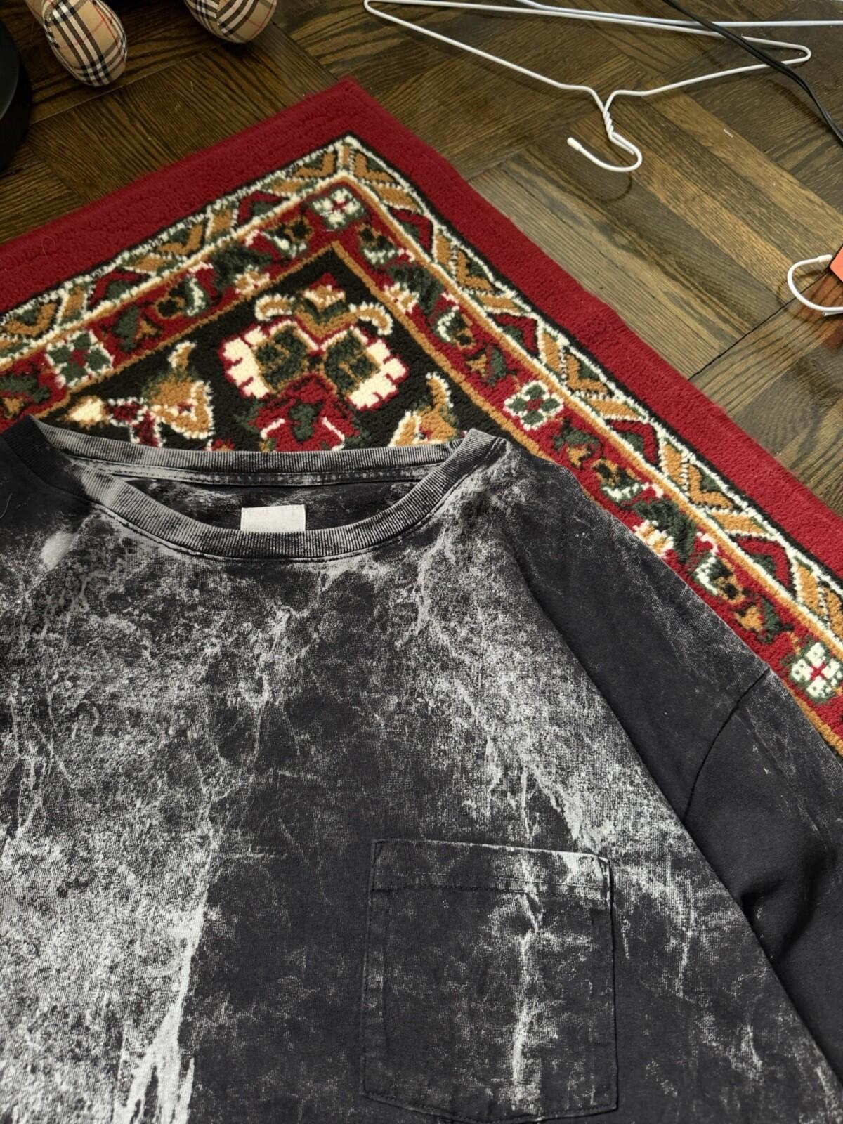 YSTRDY'S TMRRW Garment Dyed Pocket Longsleeve T-Shirt Tee Size Medium Made in Ja