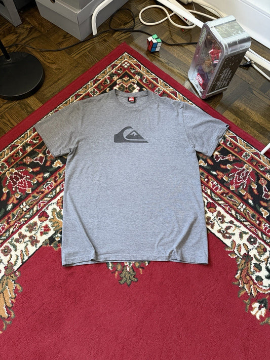 Vintage Quiksilver Shirt Mens M Gray Boardriding Company Surf Skater QSD Tee 00s