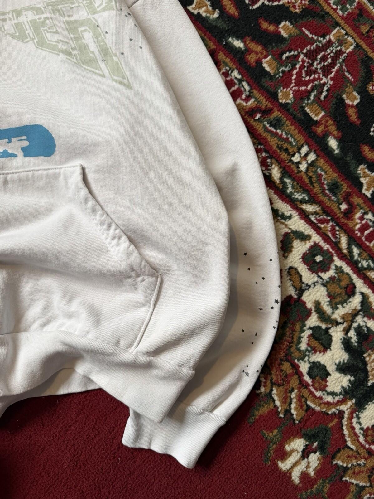Sp5der Young Thug Graphic "Eggshell" Hoodie Eggshell Size M