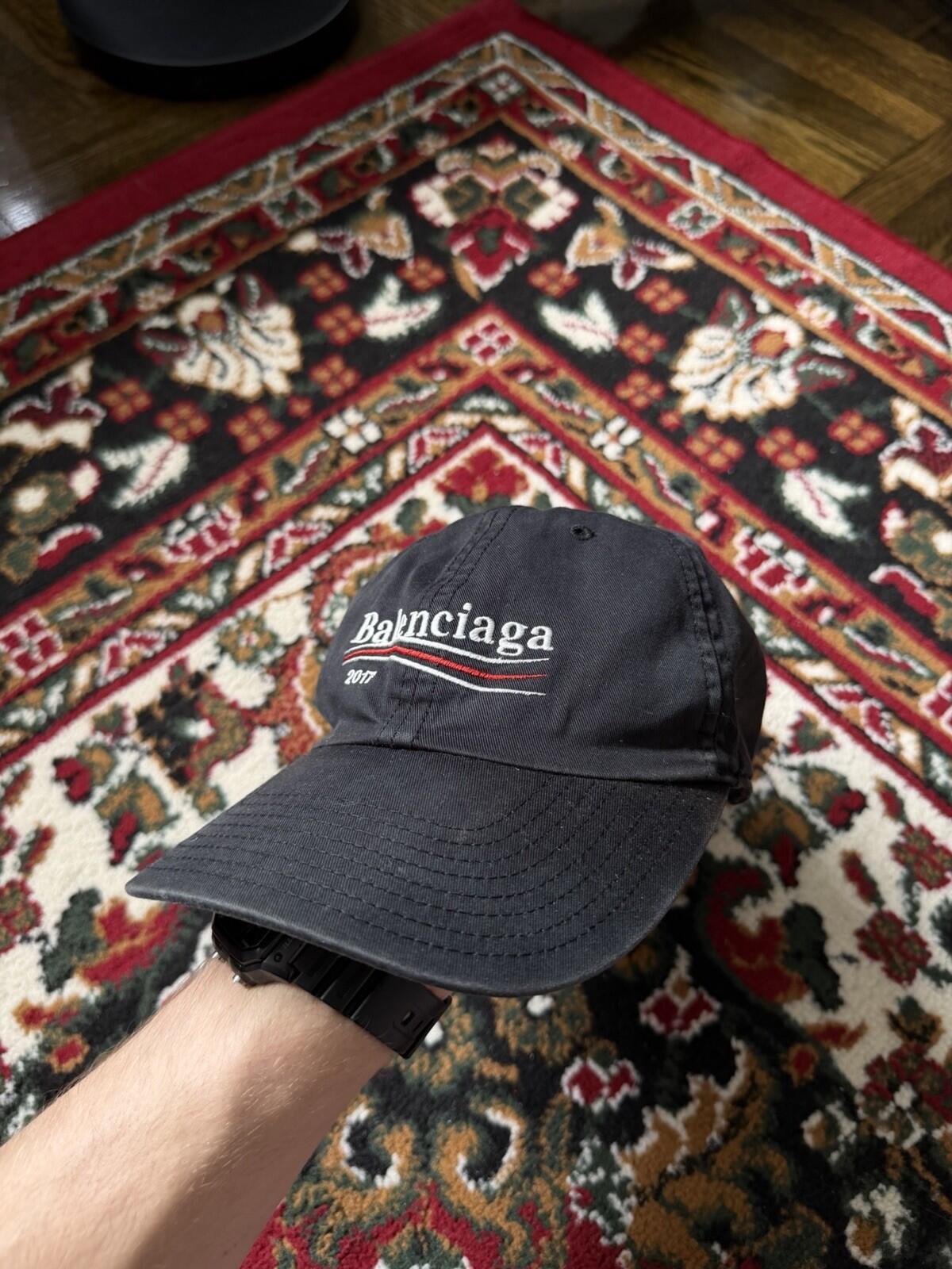 Balenciaga Political Campaign SS17 Baseball Cap OS Navy Blue
